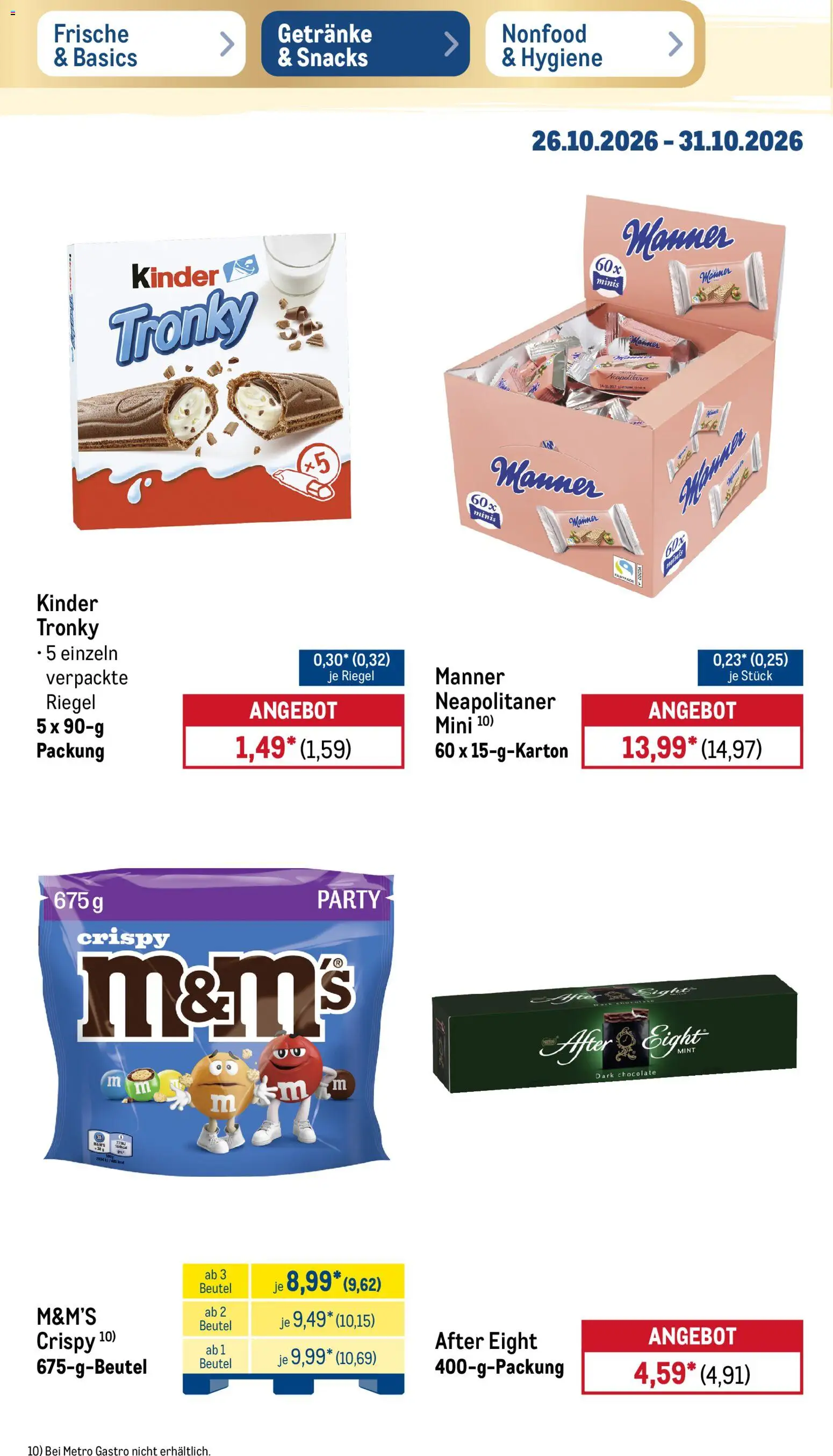 Metro Prospekt – gültig ab 26.10.2026 | Seite: 24 | Produkte: M&M's