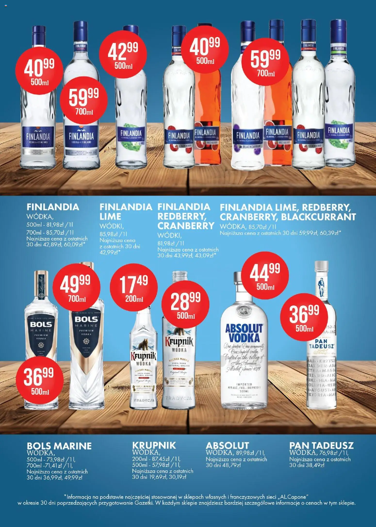 Al.Capone gazetka od 07.09.2026 | Strona: 22 | Produkty: Krupnik, Krupnik wódka, Vodka, Wódka