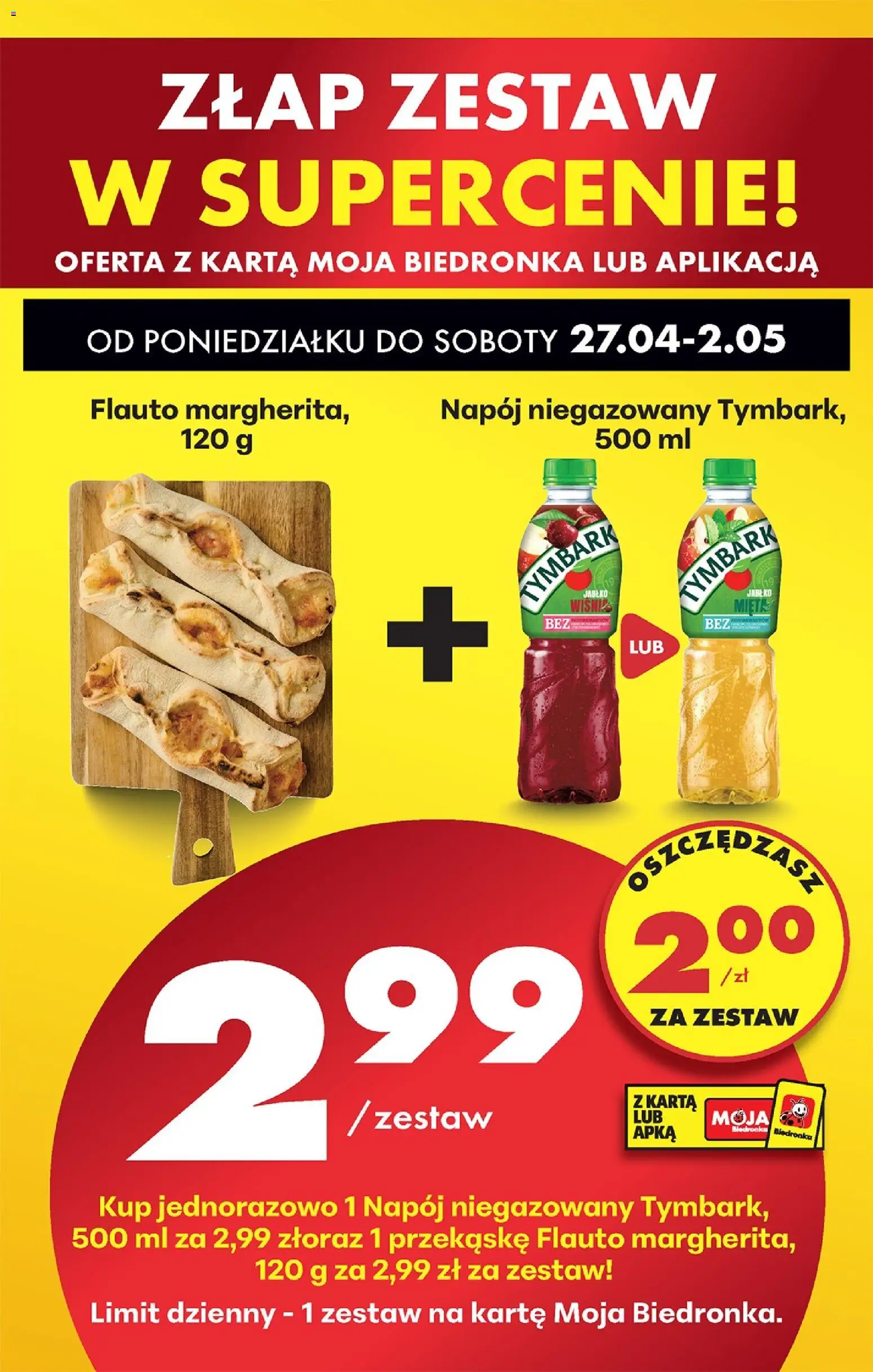 Biedronka gazetka od poniedziałku od 27.04.2026 | Strona: 100 | Produkty: Karta