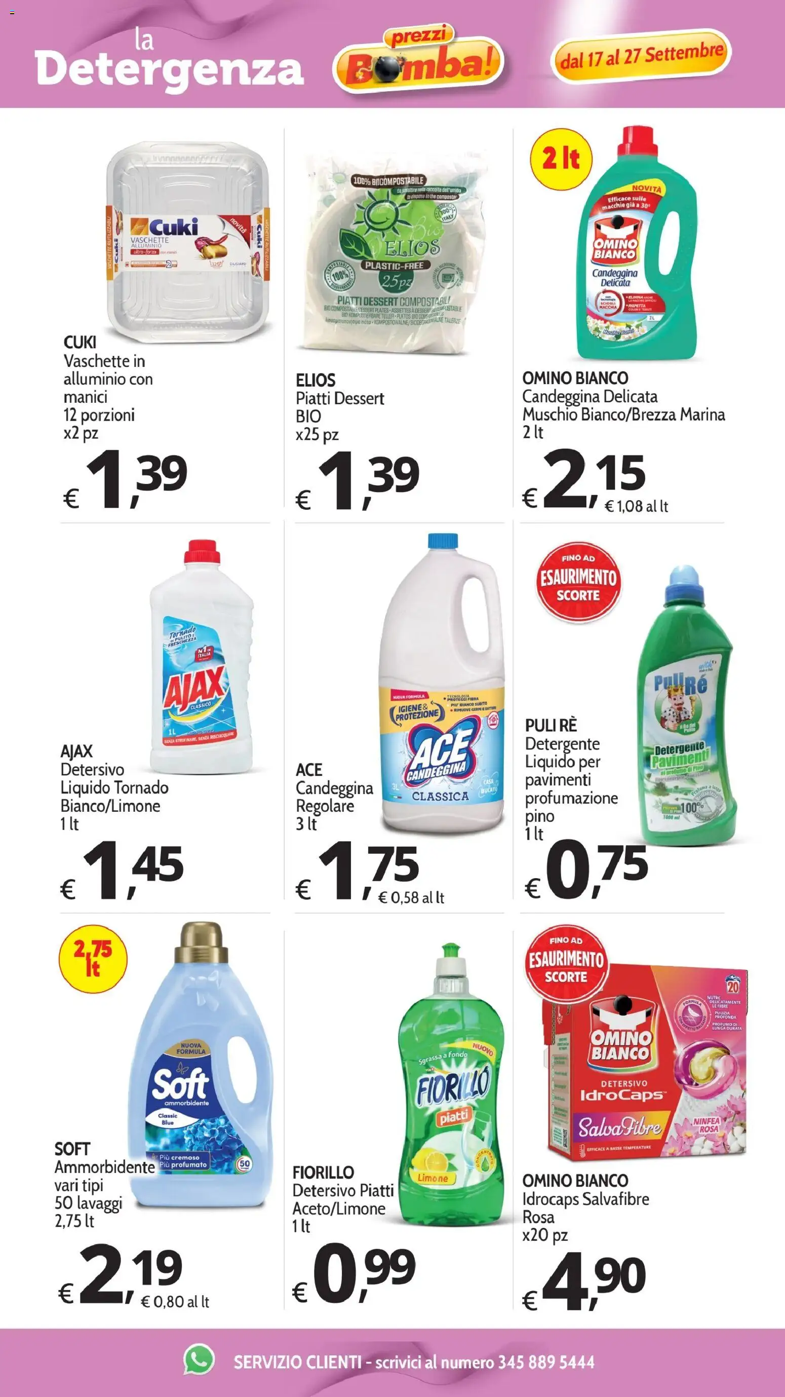 Volantino Primo Prezzo del 17/09/2026 | Pagina: 18 | Prodotti: Alluminio, Vaschette, Dessert, Profumo