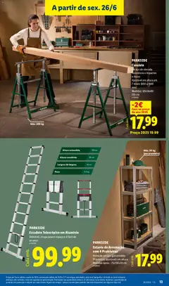 Pré-visualização Lidl Novidades válido de 22/06/2026 | Página: 13 | Produtos: Cavalete, Prateleira