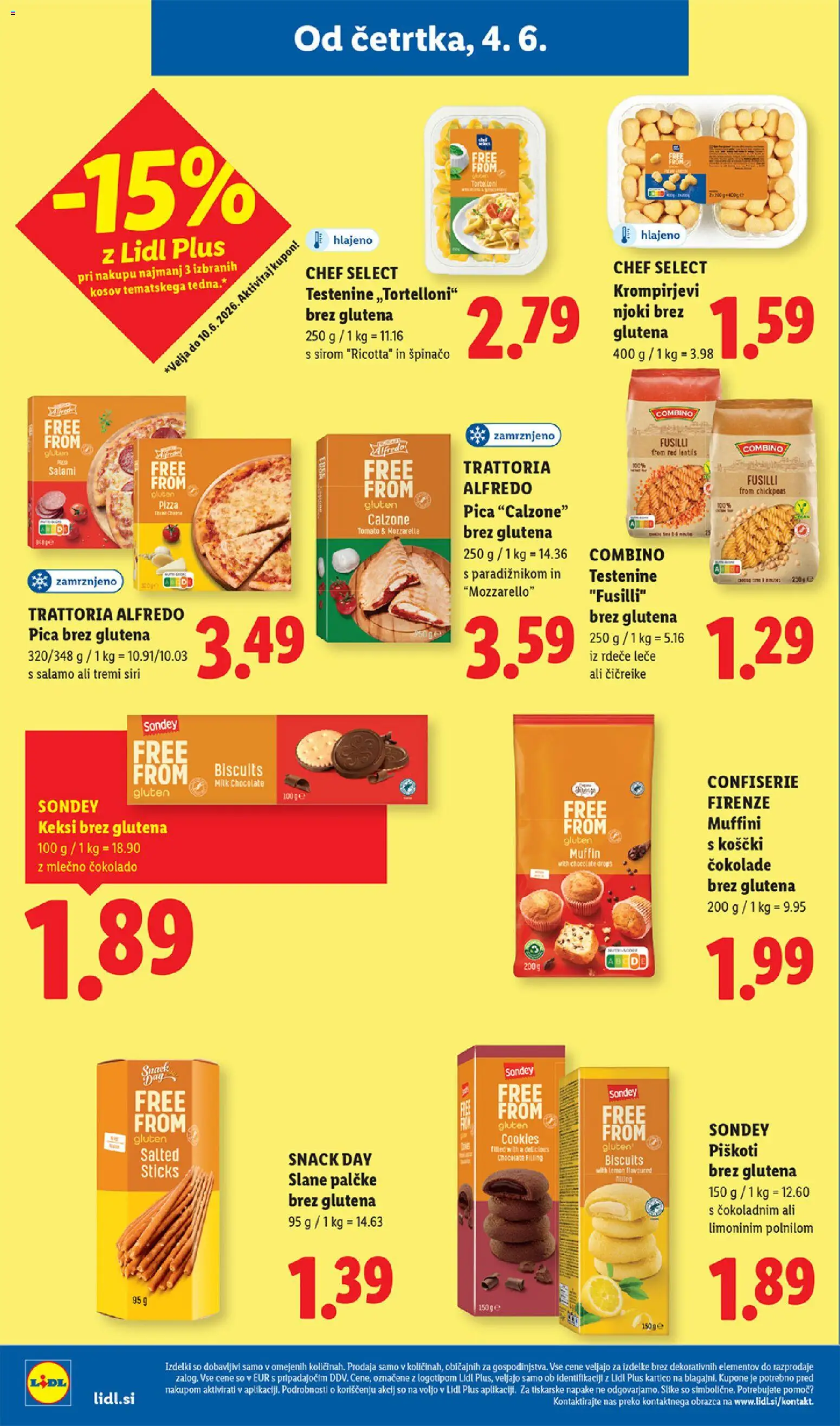 Novi Lidl katalog ponudbe – veljaven od 04.06.2026 | Stran: 24 | Izdelki: Keksi, Slane palčke, Pica, Piskoti