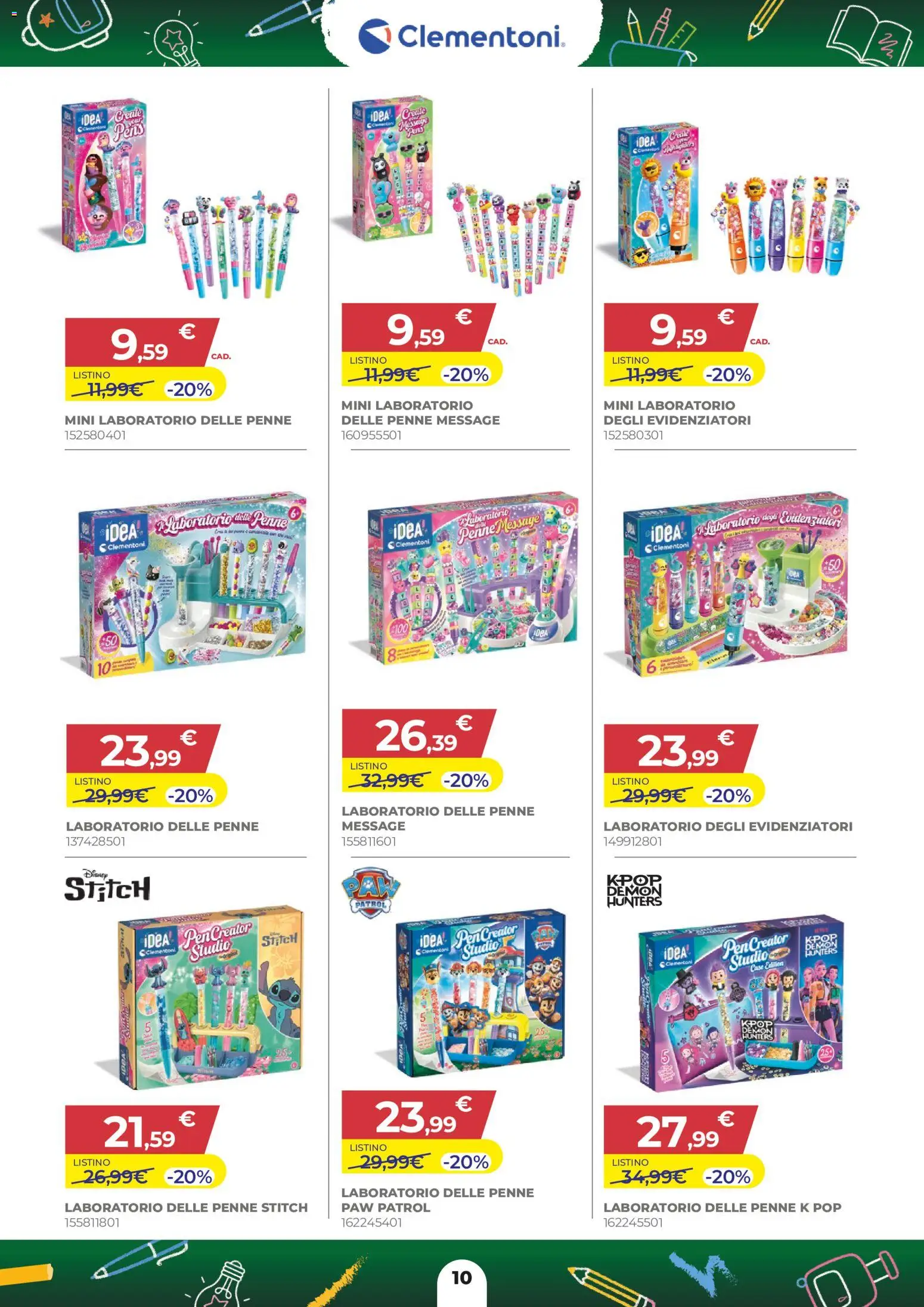 Volantino Toys Center del 27/08/2026 | Pagina: 10 | Prodotti: Penne