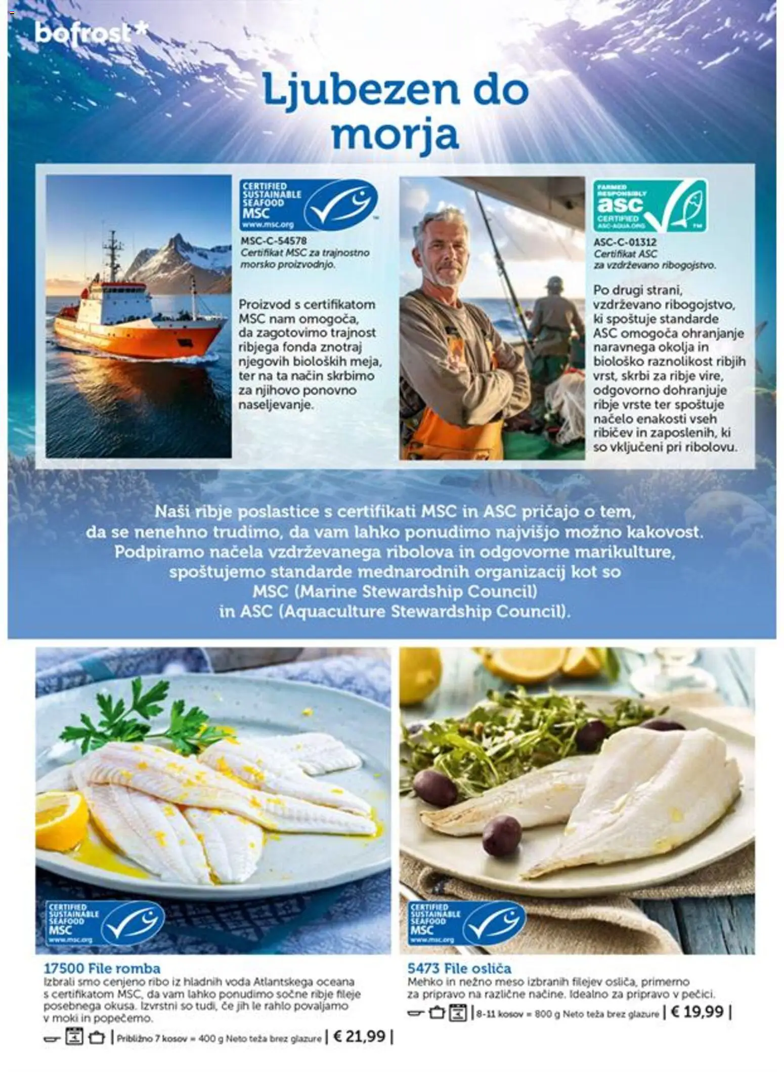 Novi Bofrost katalog ponudbe – veljaven od 01.07.2026 | Stran: 68 | Izdelki: Teza, Voda