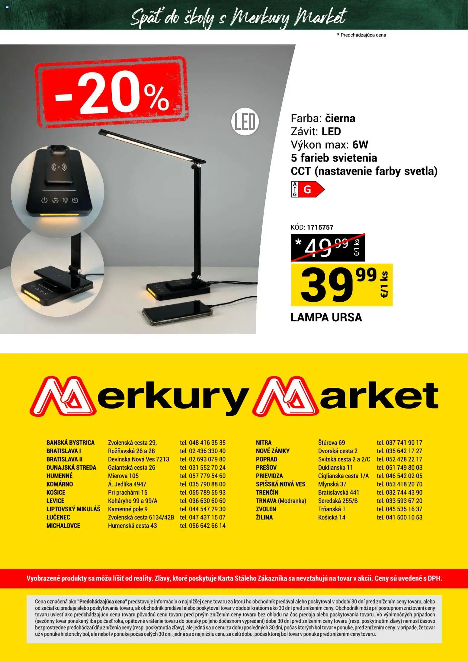 Nové Merkury Market akcie – leták je platný od 22.08.2026 | Strana: 22 | Produkty: Lampa, Led, Svetlá