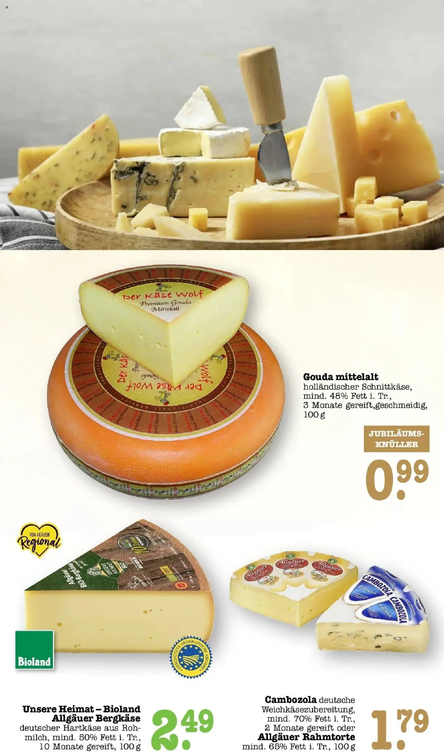 Edeka Prospekt Heidelberg (ab 28.09.2026) » Angebote Online | Seite: 10 | Produkte: Käse, Gouda