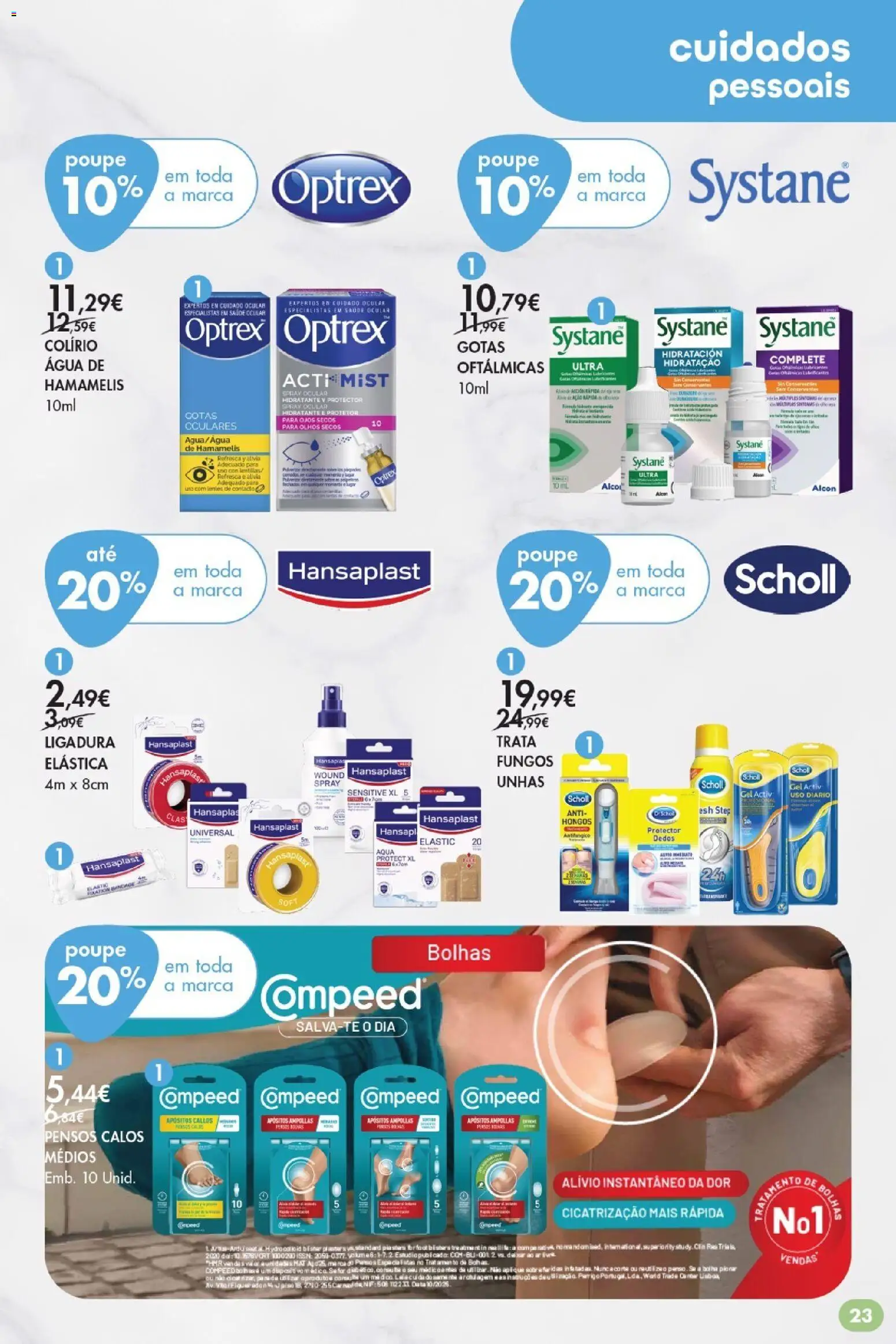 Pingo Doce Bem Estar Regresso à Rotina Lojas │ válido de 25/08/2026 | Página: 23 | Produtos: Agua, Colírio, Ligadura, Lentes de contacto