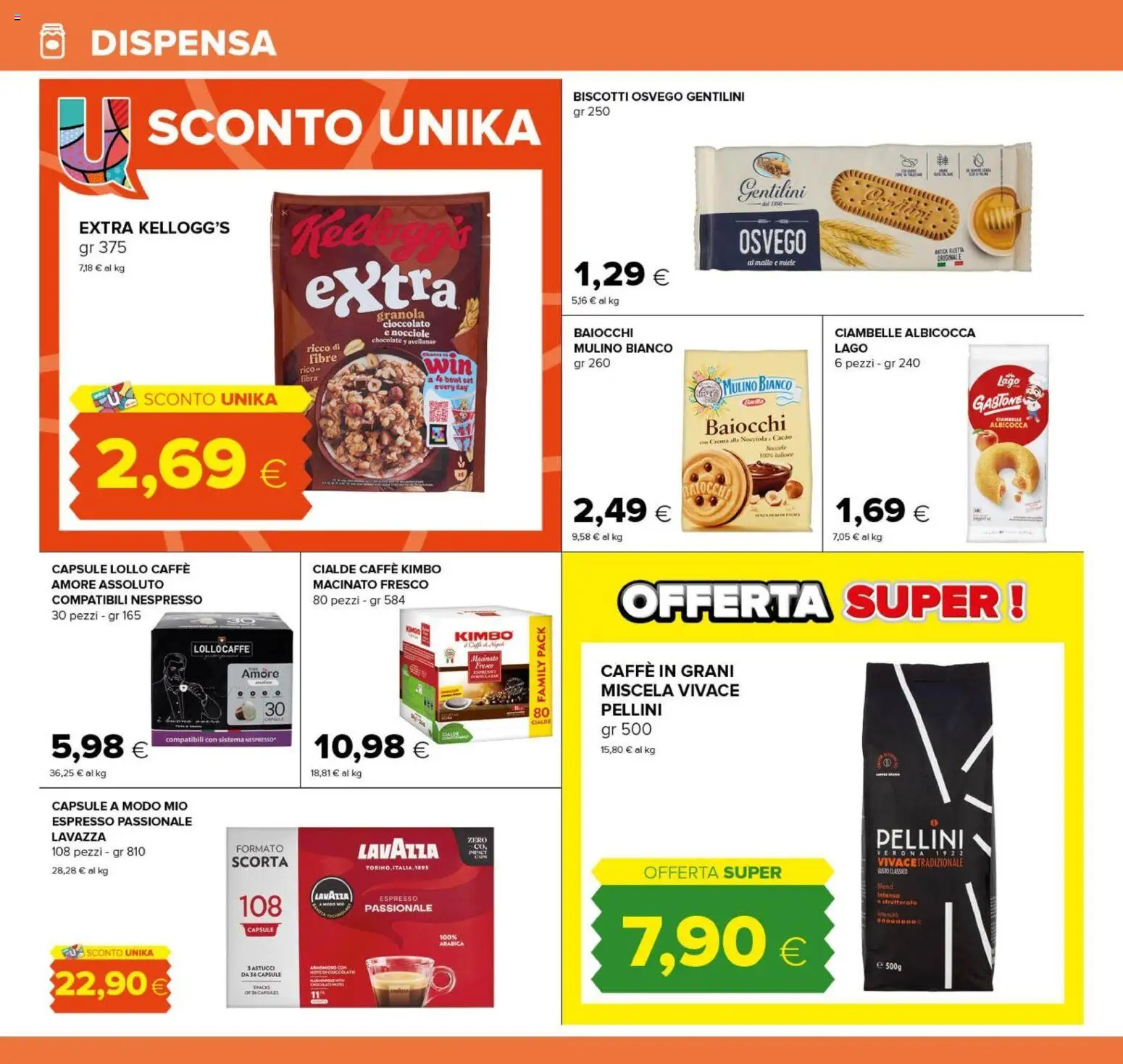Volantino Oasi del 04/09/2026 | Pagina: 18 | Prodotti: Cioccolato, Caffè in grani, Miele, Macinato