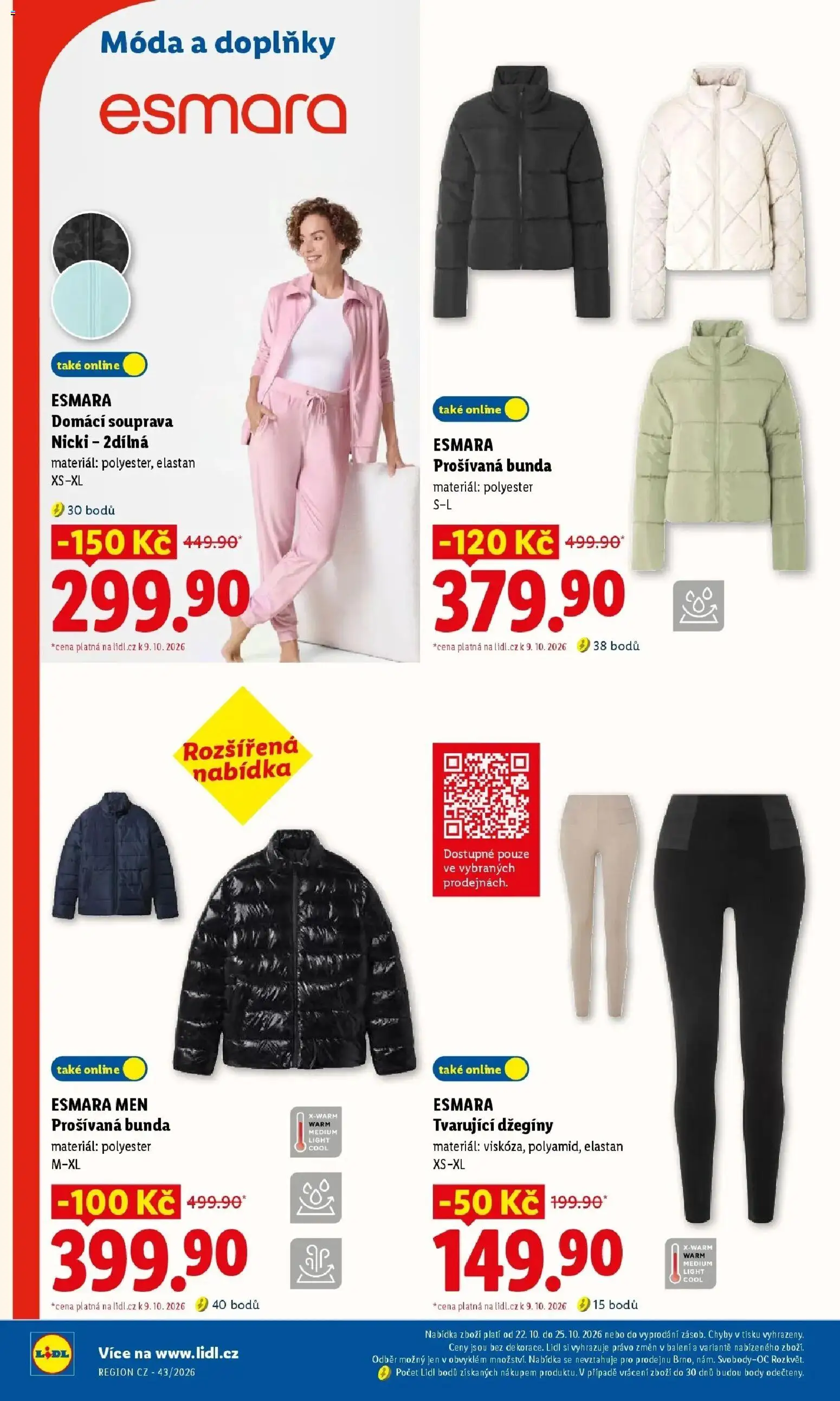 Lidl leták od 19.10.2026 - Nový akční leták | Strana: 30 | Produkty: Bunda, Body