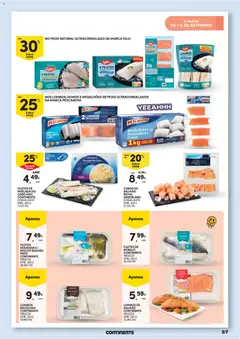 Pré-visualização Continente Regresso às Aulas Na escola de toda a gente válido de 11/08/2026 | Página: 57 | Produtos: Dourada, Pescada, Pato, Pescada do cabo