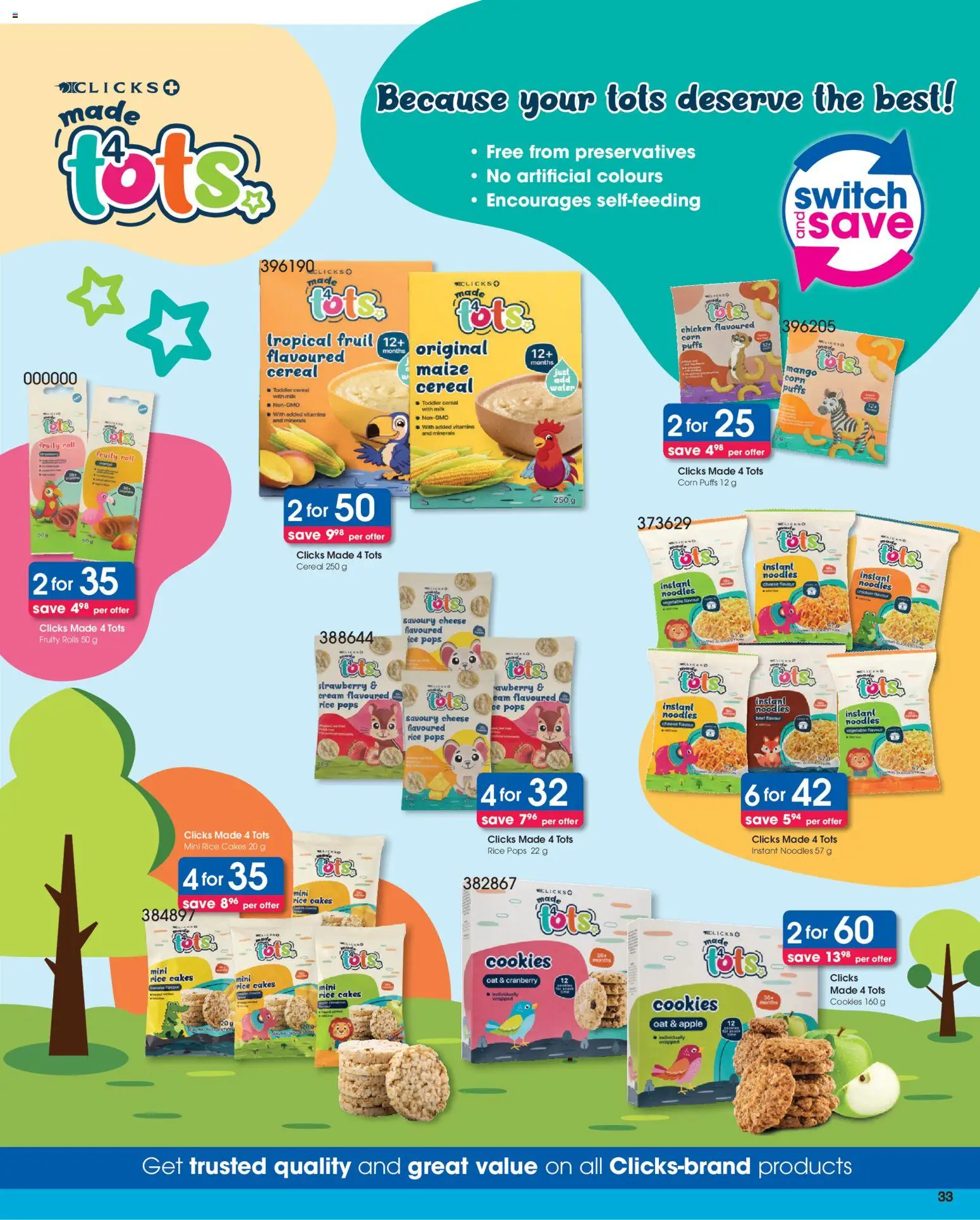 New Clicks catalogue – valid from 23/06/2026 | Page: 31 | Products: Corn, Milk, Noodles, Mango