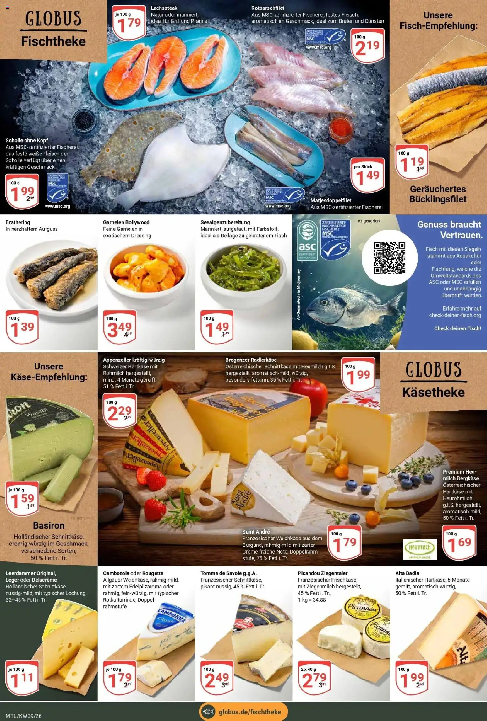 Globus Prospekt Maintal-Dörnigheim (ab 21.09.2026) » Angebote online | Seite: 13 | Produkte: Milch, Garnelen, Leerdammer, Fisch