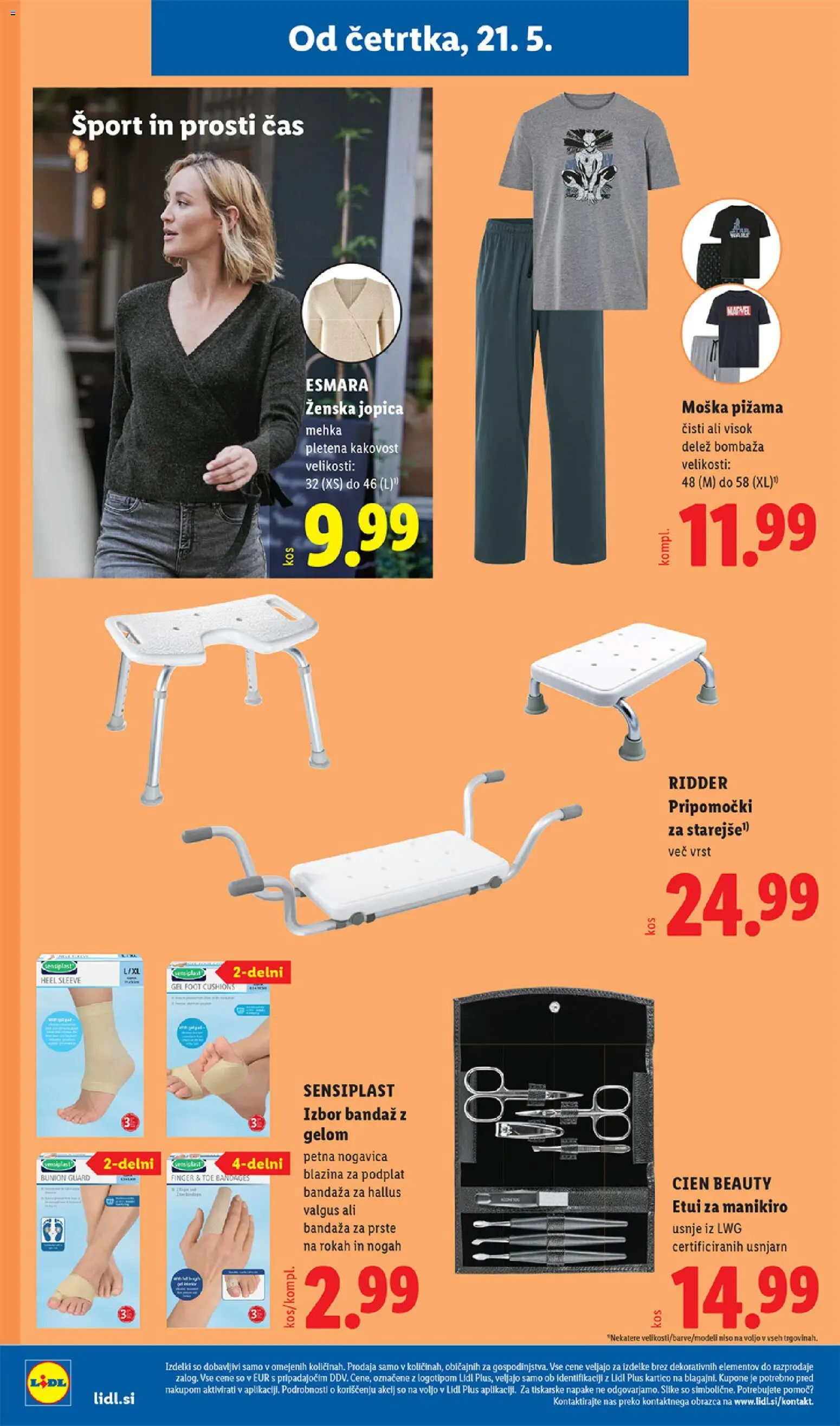 Novi Lidl katalog ponudbe – veljaven od 21.05.2026 | Stran: 36 | Izdelki: Pižama, Blazina, Jopica