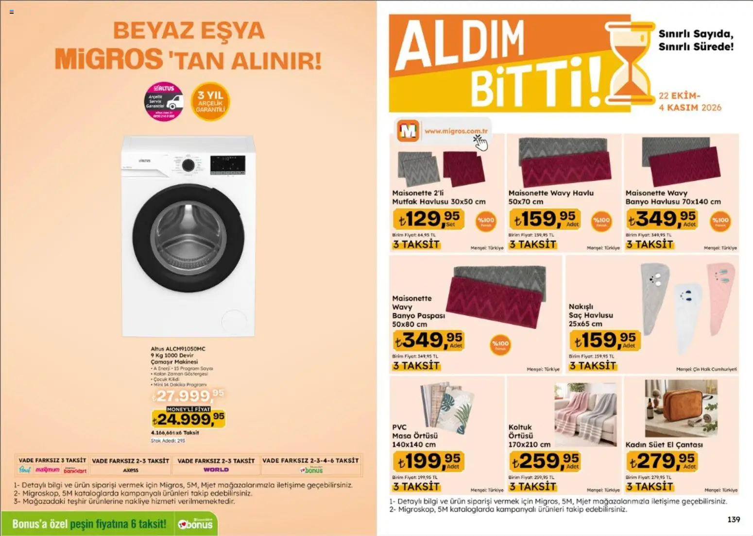 Migros Katalog - Migroskop - 22 Ekim 2026 tarihinden itibaren geçerlidir | Sayfa: 70