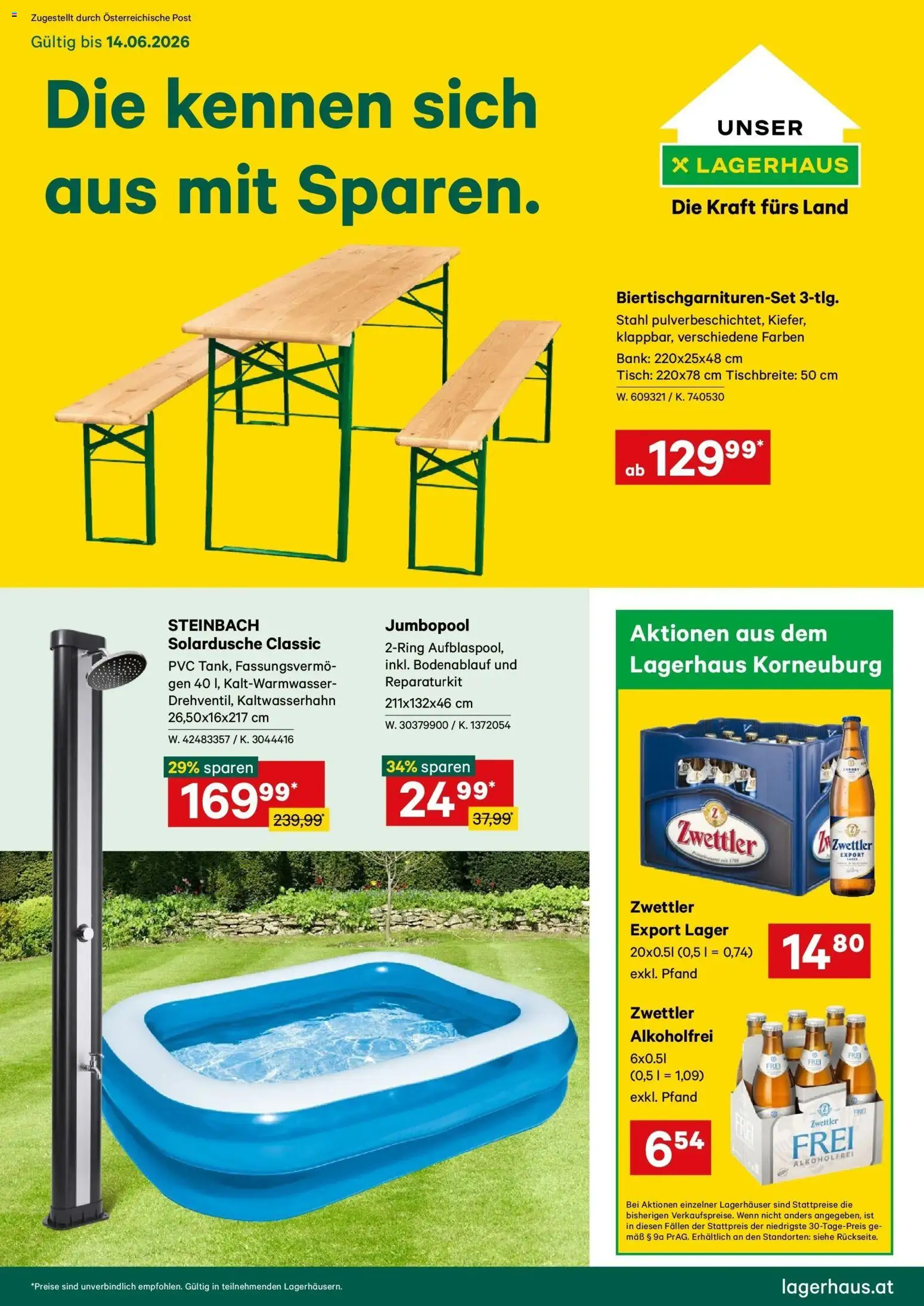 Lagerhaus - Wochen Angebote gültig ab 31.05.2026 | Seite: 1 | Produkte: Tisch
