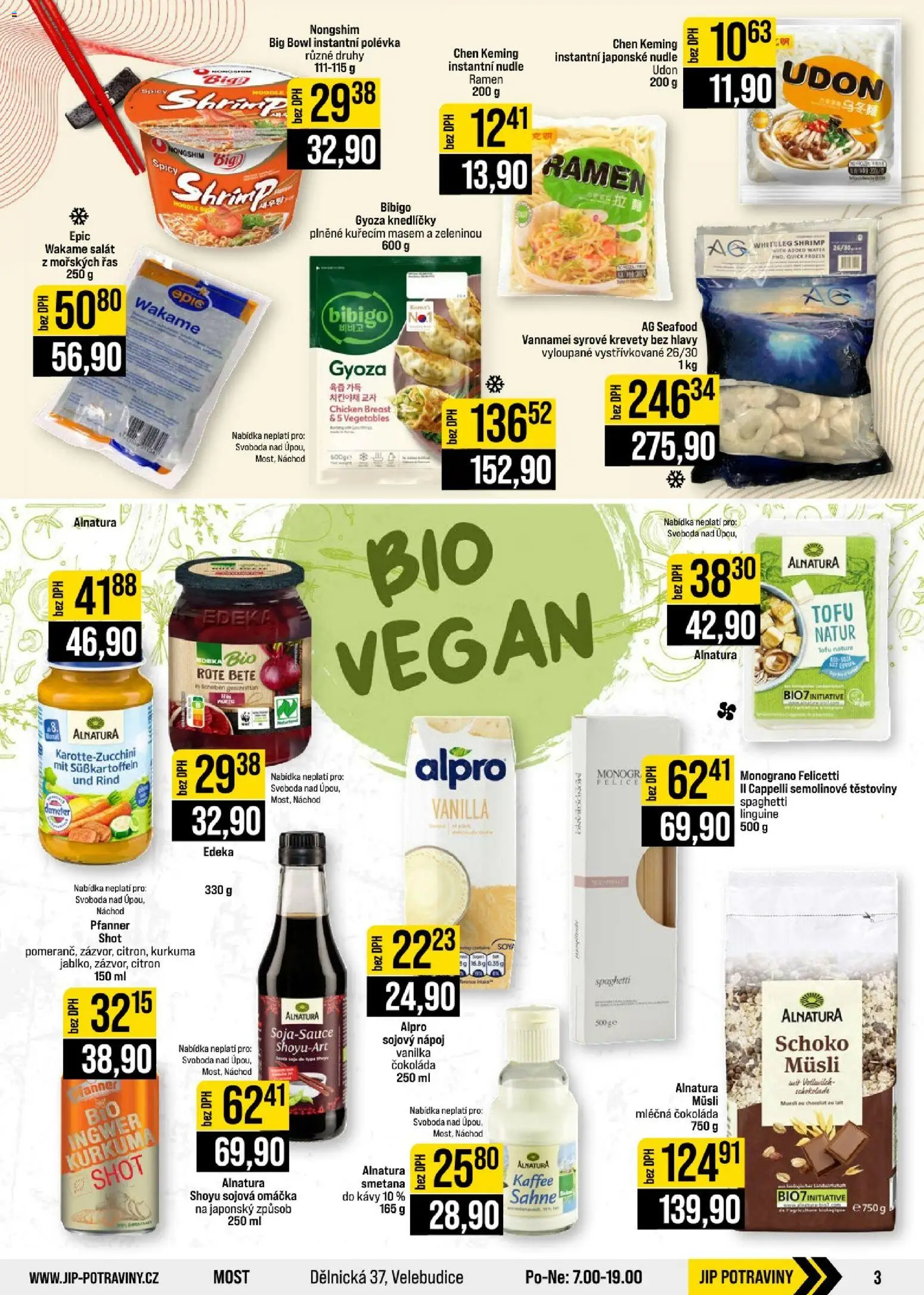 Jip leták - Cash & Carry od 02.09.2026 | Strana: 3 | Produkty: Sójová omáčka, Potraviny, Krevety, Alpro