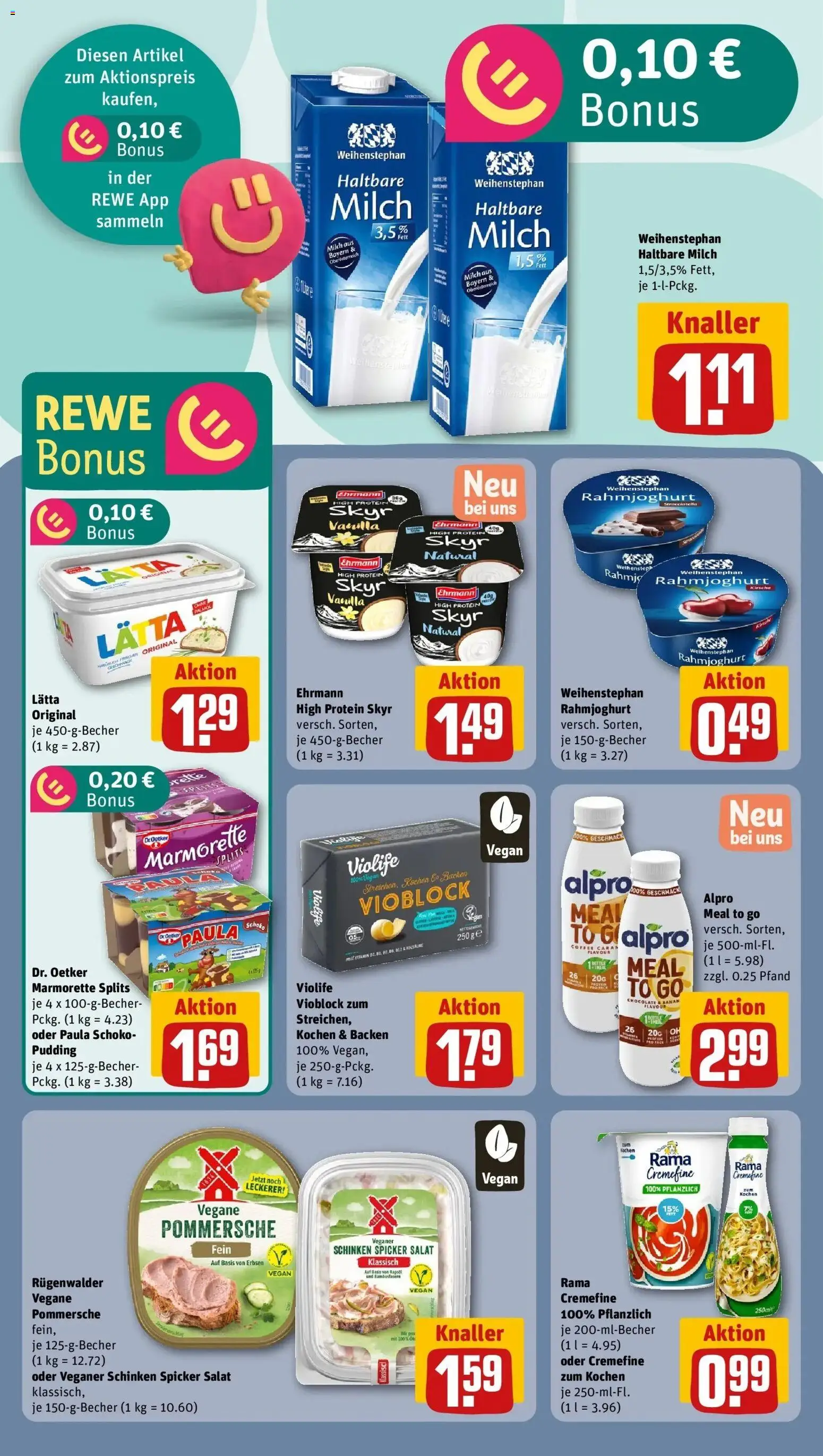 Rewe Prospekt Habichtswald/Ehlen	 – gültig ab 02.03.2026 | Seite: 17 | Produkte: Skyr, Lätta, Salat, Erbsen