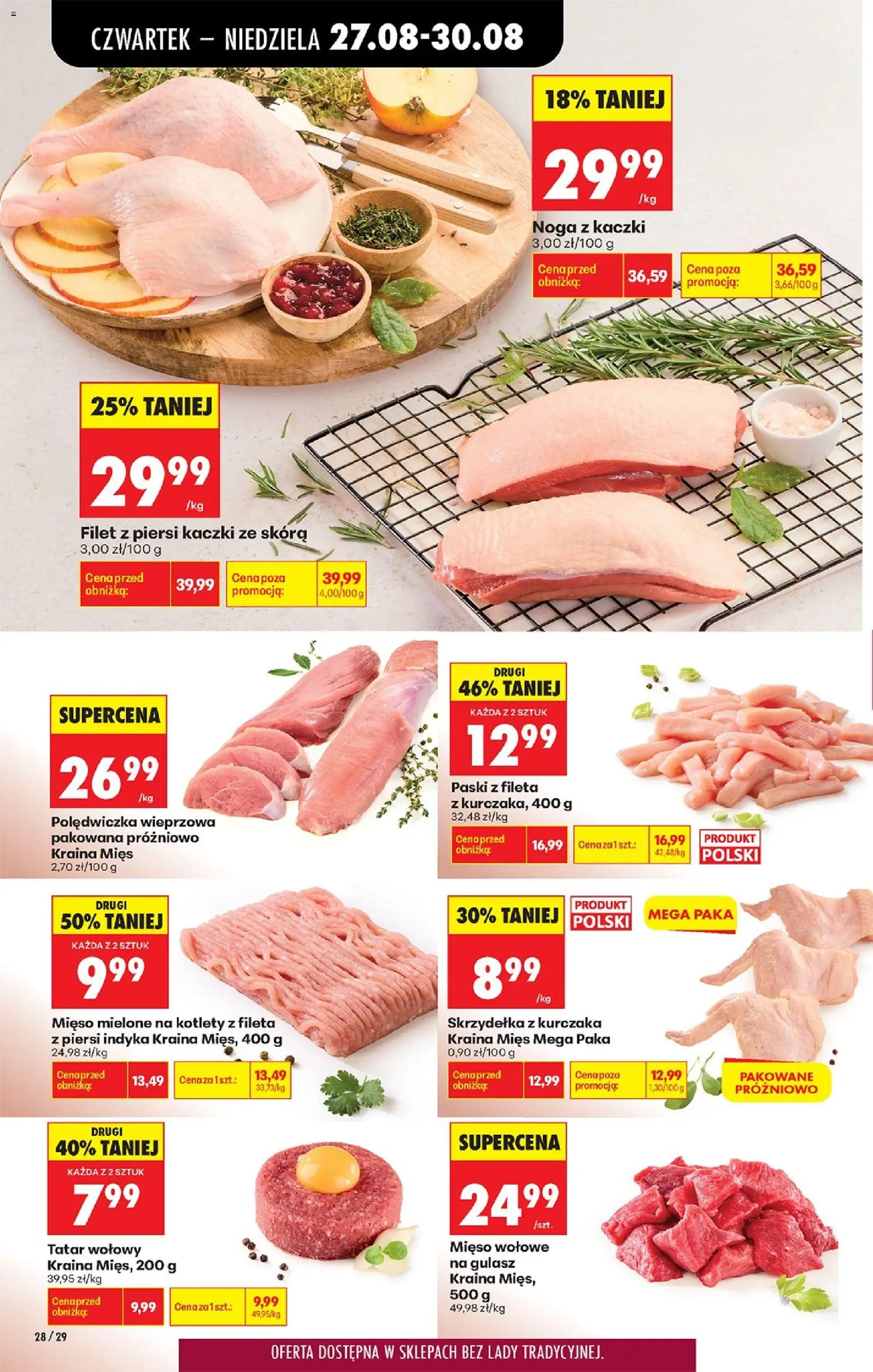 Biedronka Polsko leták - Codziennie niskie ceny od 27.08.2026 | Strana: 40 | Produkty: Filet