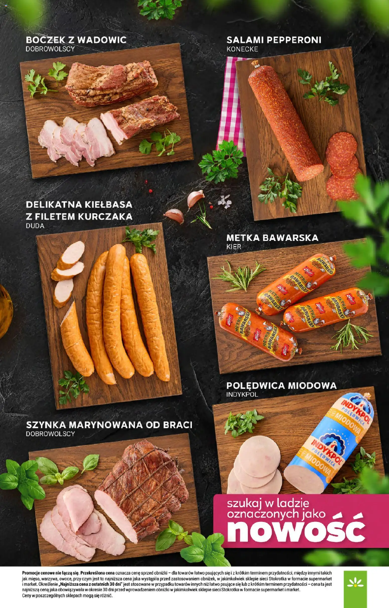 Stokrotka gazetka od 08.10.2026 | Strona: 17 | Produkty: Kiełbasa, Stokrotka, Boczek, Salami