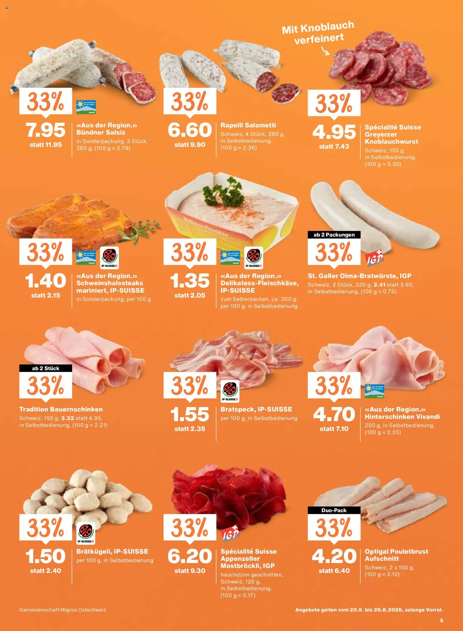 Migros aktionen – gültig ab 20.08.2026 | Seite: 5
