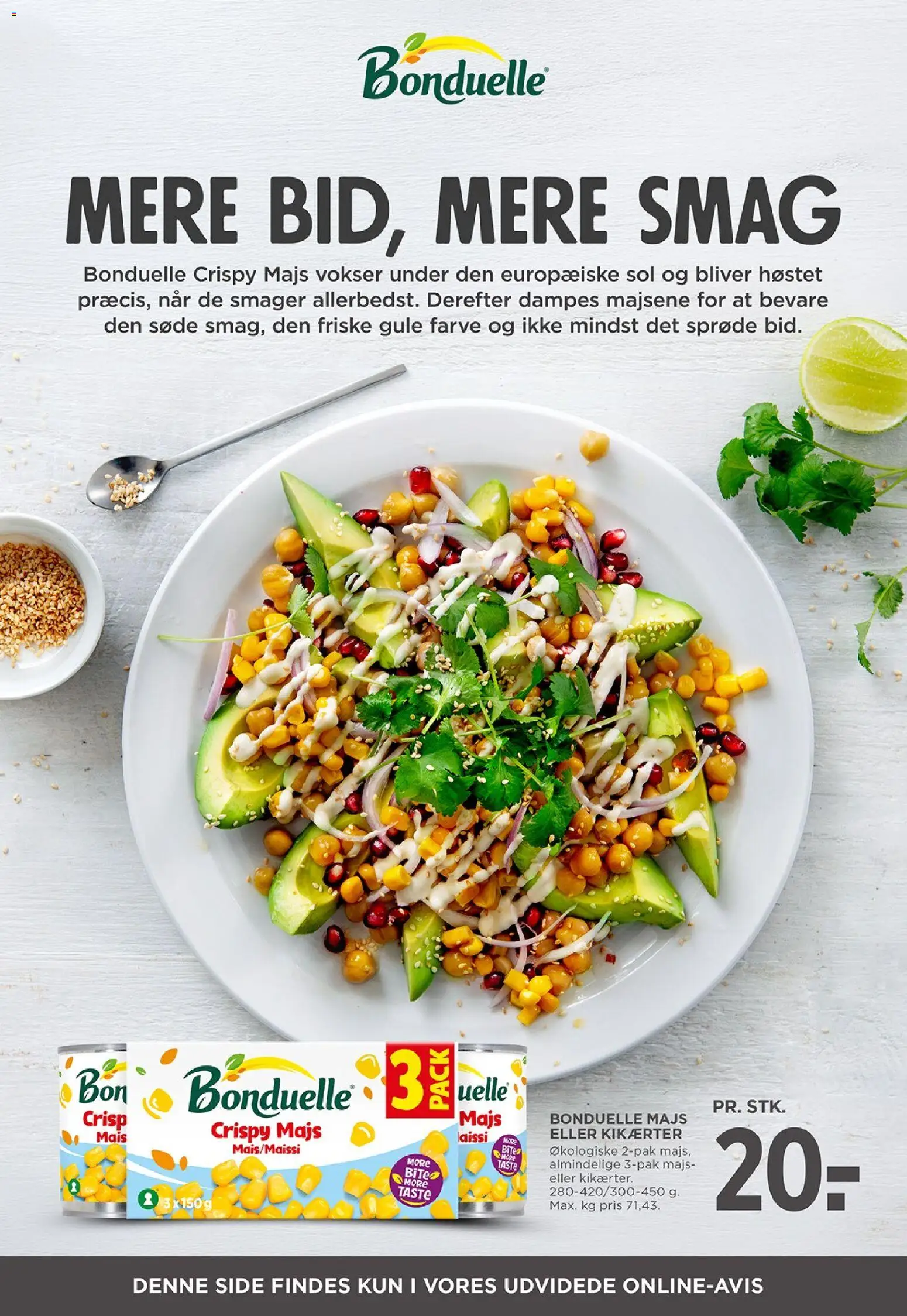 Meny tilbudsavis – gyldig fra 25/09/2026 | Side: 39 | Produkter: Majs, Kikærter