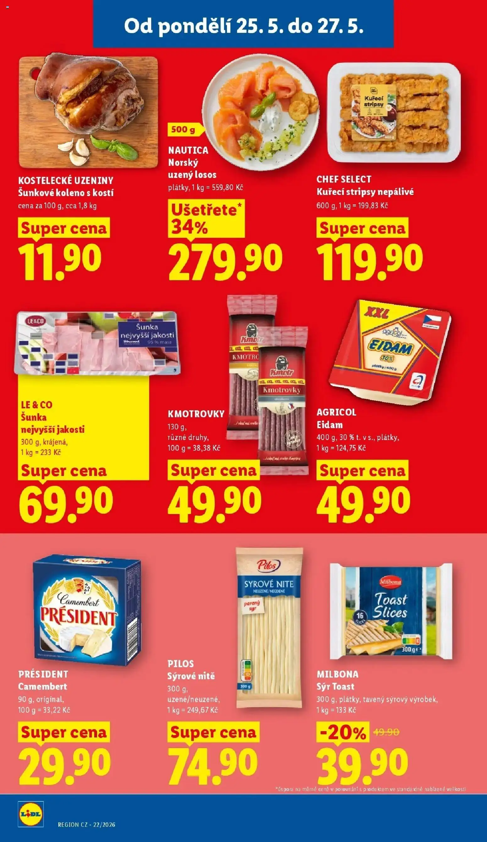 Lidl aktuální leták od 25.05.2026 | Strana: 24 | Produkty: Sýr, Šunka, Uzeniny, Camembert