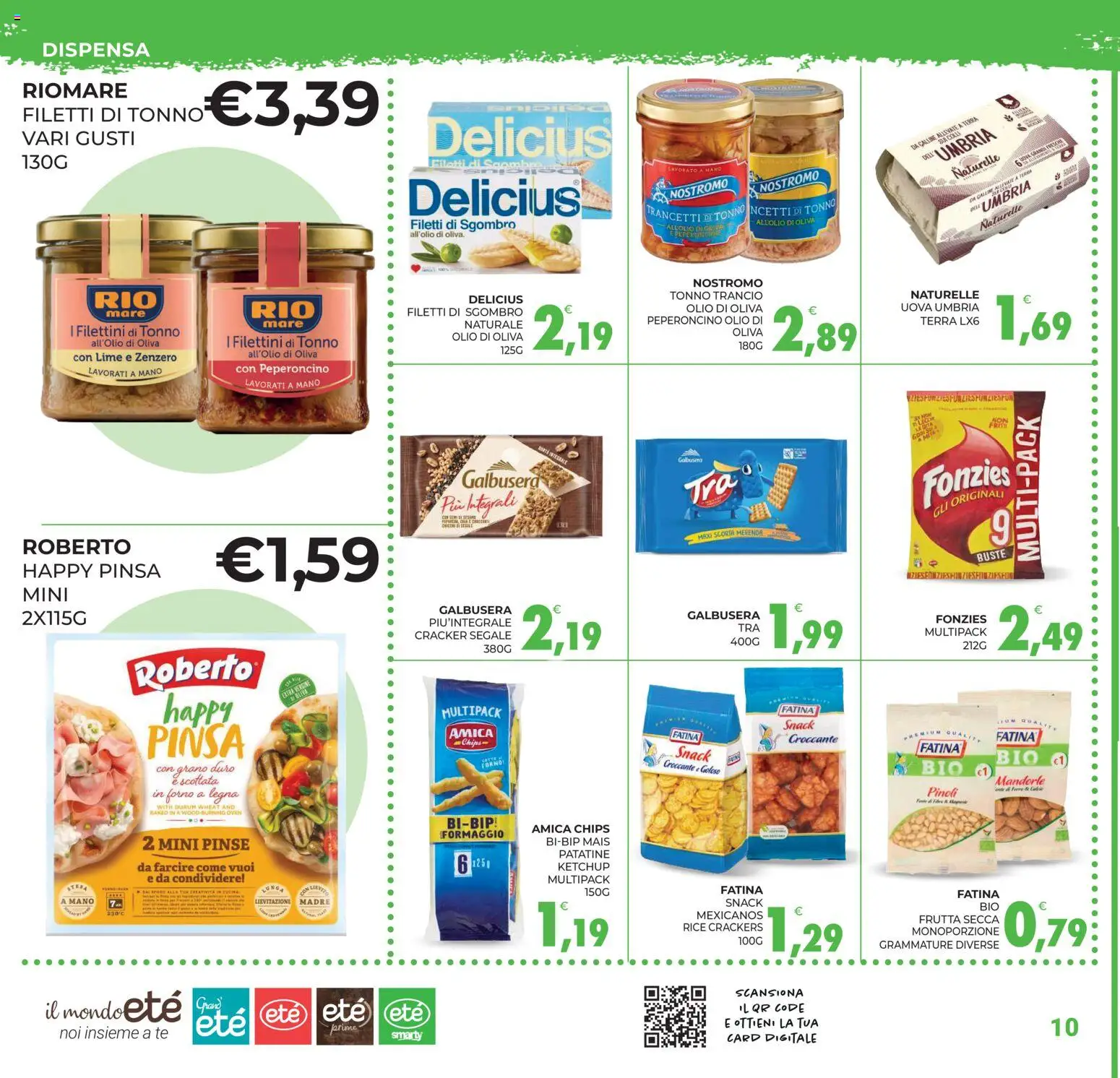 Volantino Eté del 01/09/2026 | Pagina: 10 | Prodotti: Frutta, Formaggio, Mais, Terra