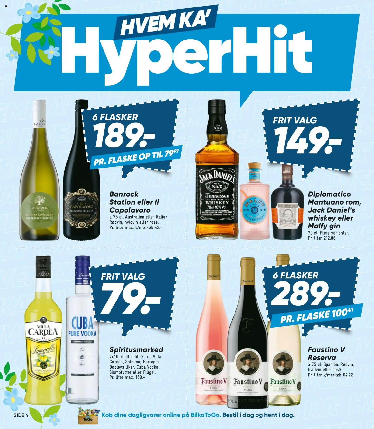 Bilka tilbudsavis – gyldig fra 08.05.2026 | Side: 4 | Produkter: Gin, Vodka