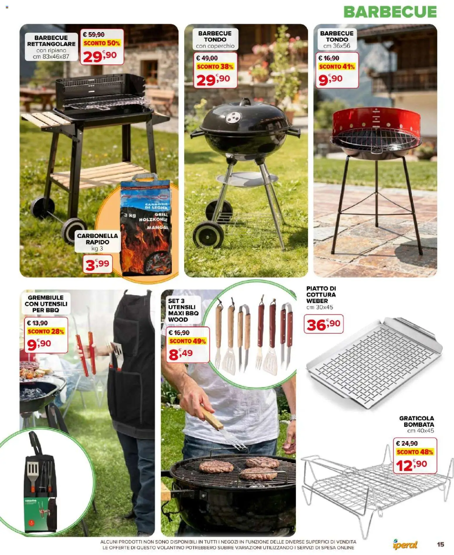 Volantino Iperal del 06.05.2026 | Pagina: 15 | Prodotti: Ripiano, Barbecue, Piatto, Grembiule
