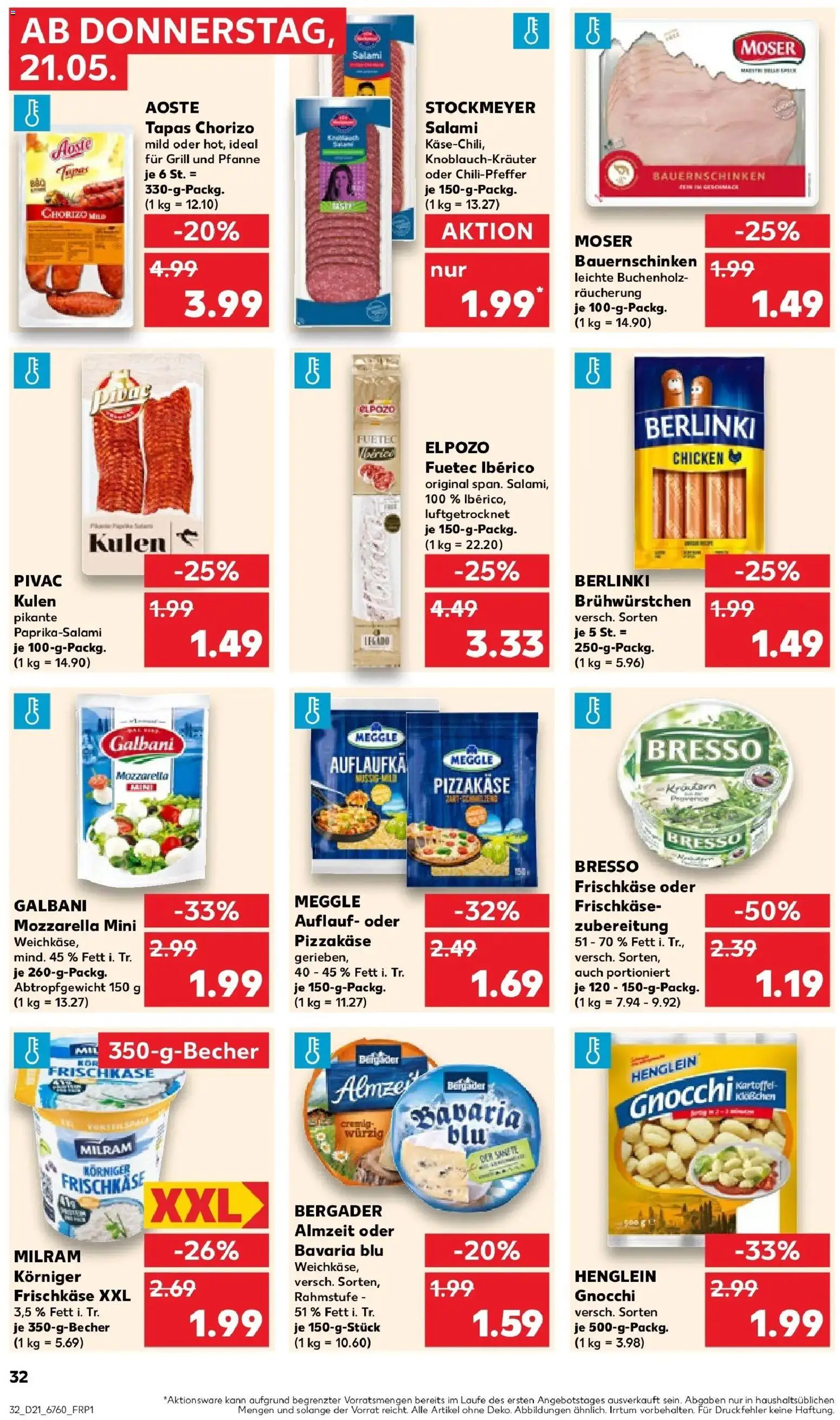 Kaufland Prospekt Lichtenfels – gültig ab 18.05.2026 | Seite: 37 | Produkte: Grill, Mozzarella, Milram, Salami