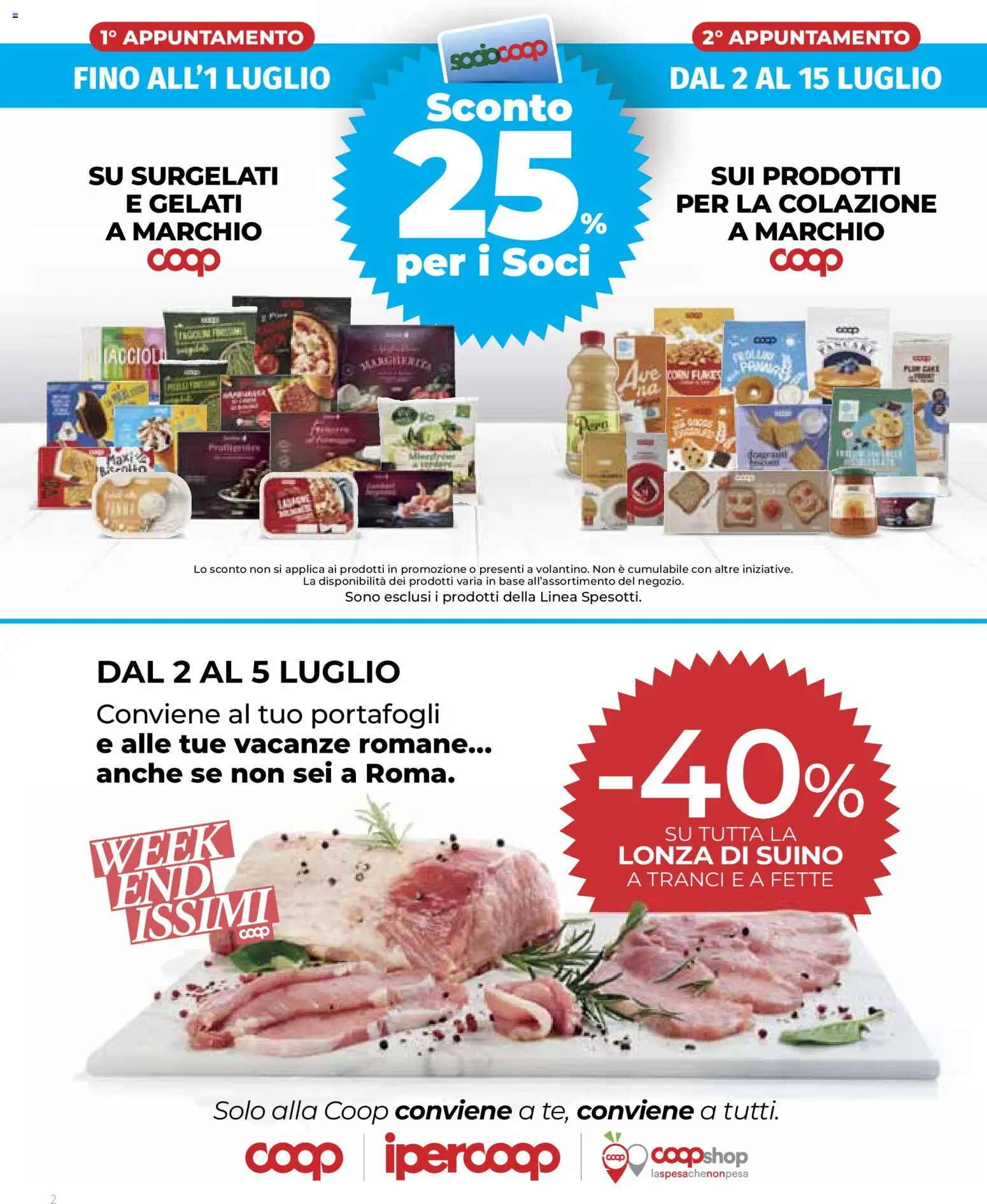 Volantino COOP del 25/06/2026 | Pagina: 2 | Prodotti: Suino