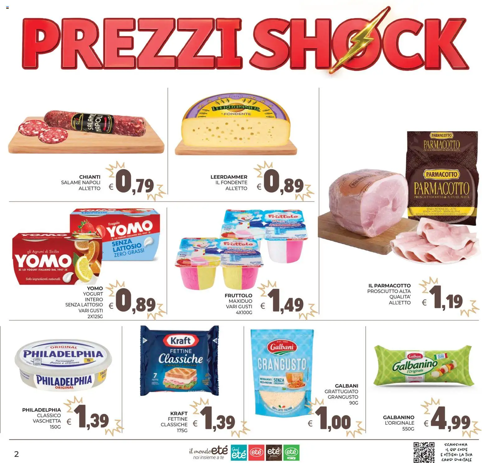 Volantino Eté del 01/09/2026 | Pagina: 2 | Prodotti: Senza glutine, Salame, Tè, Latte