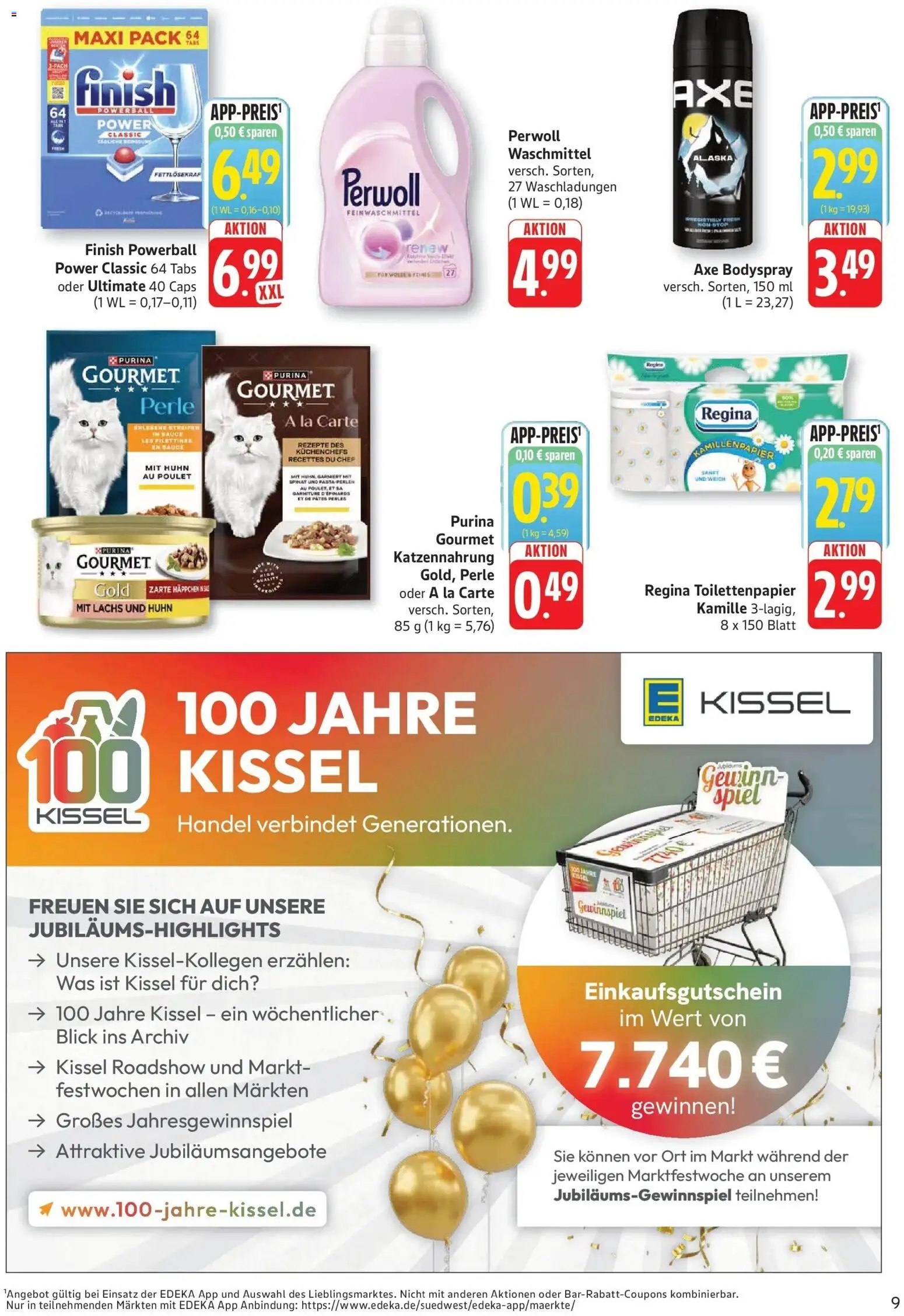 Edeka Prospekt Altrip (ab 19.10.2026) » Angebote Online | Seite: 9 | Produkte: Perwoll, Waschmittel, Pasta, Toilettenpapier