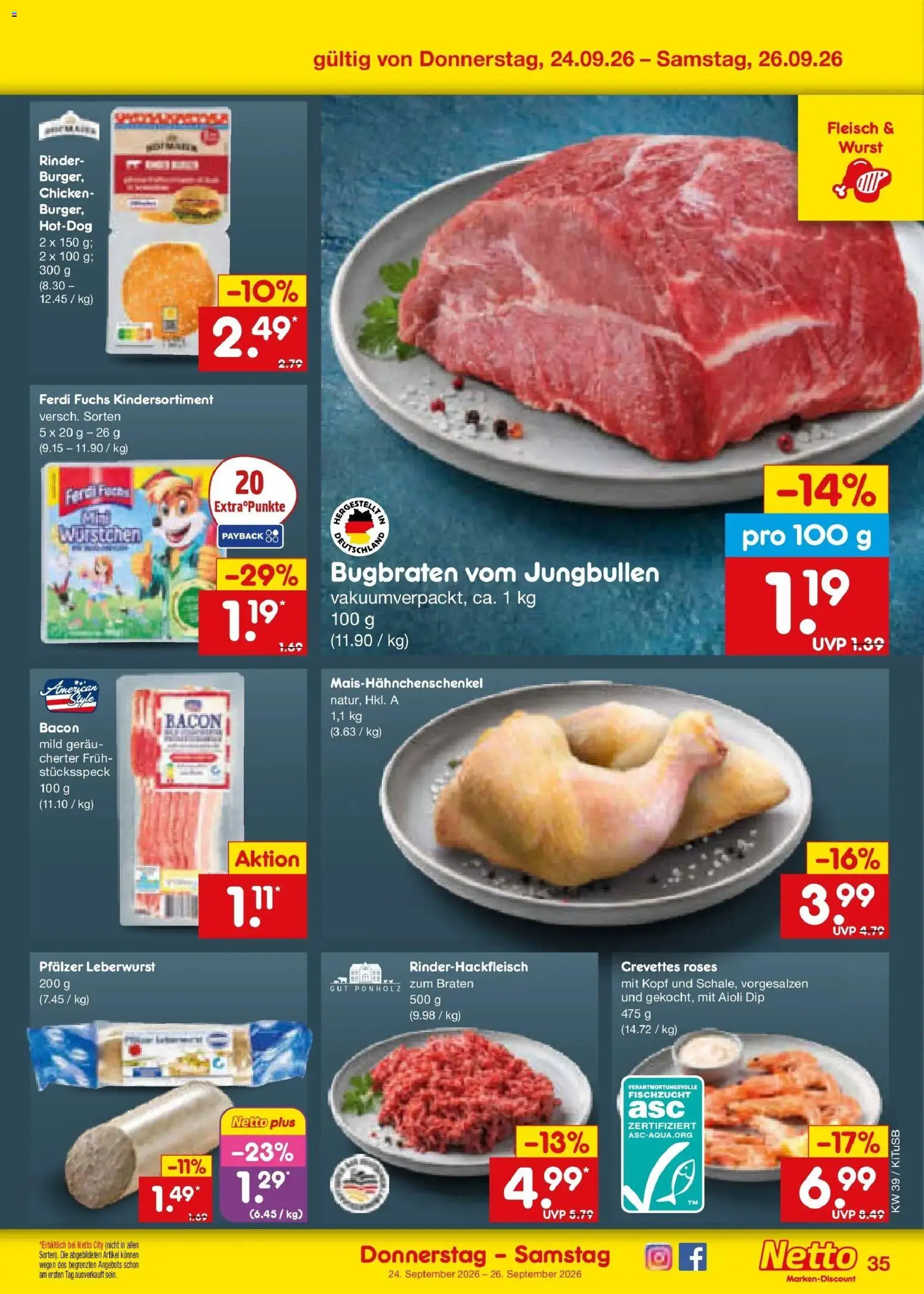 Netto Marken-Discount Prospekt Bad Friedrichshall – gültig ab 21.09.2026 | Seite: 49 | Produkte: Wurst, Fleisch