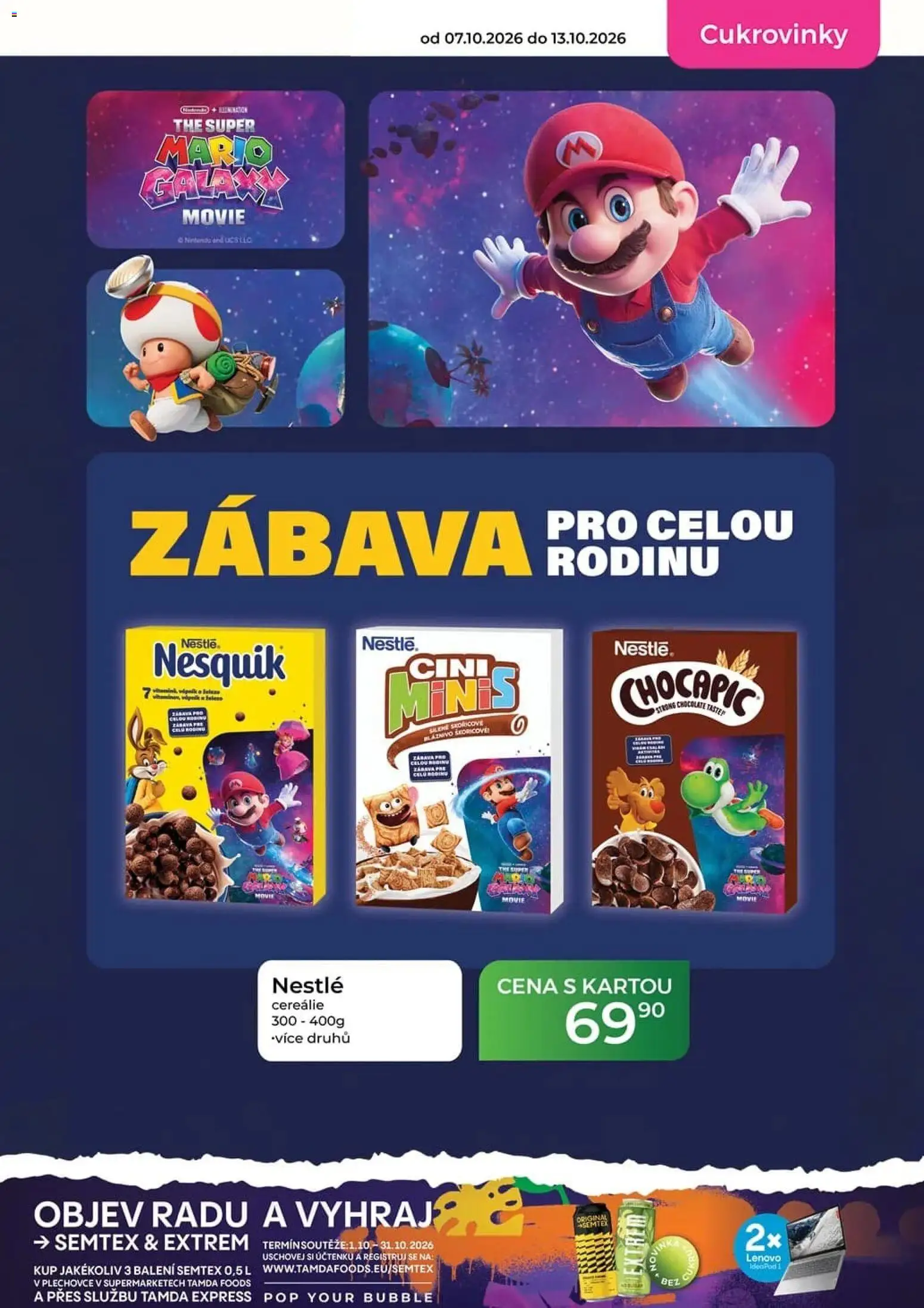 Tamda Foods leták od 07.10.2026 | Strana: 33 | Produkty: Cereálie, Nesquik, Semtex, Cukrovinky