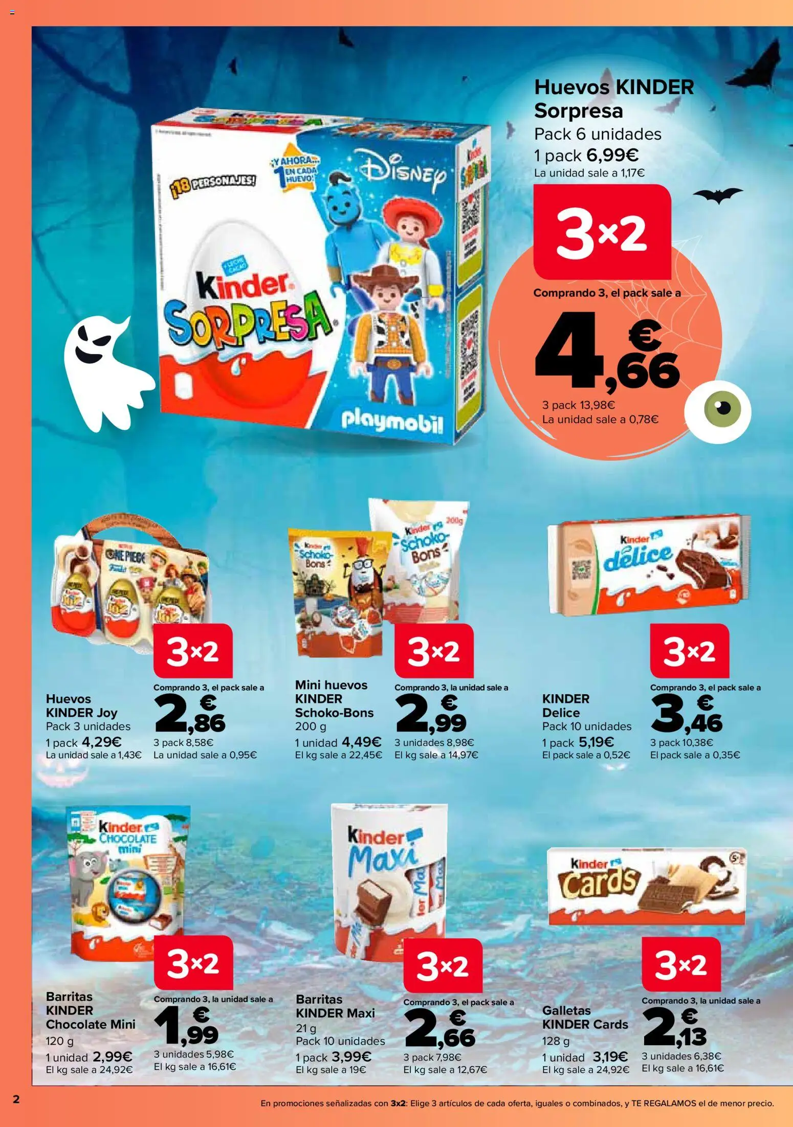 Carrefour Halloween │ válido desde el 06/10/2026 | Página: 2 | Productos: Huevos, Chocolate, Té, Galletas