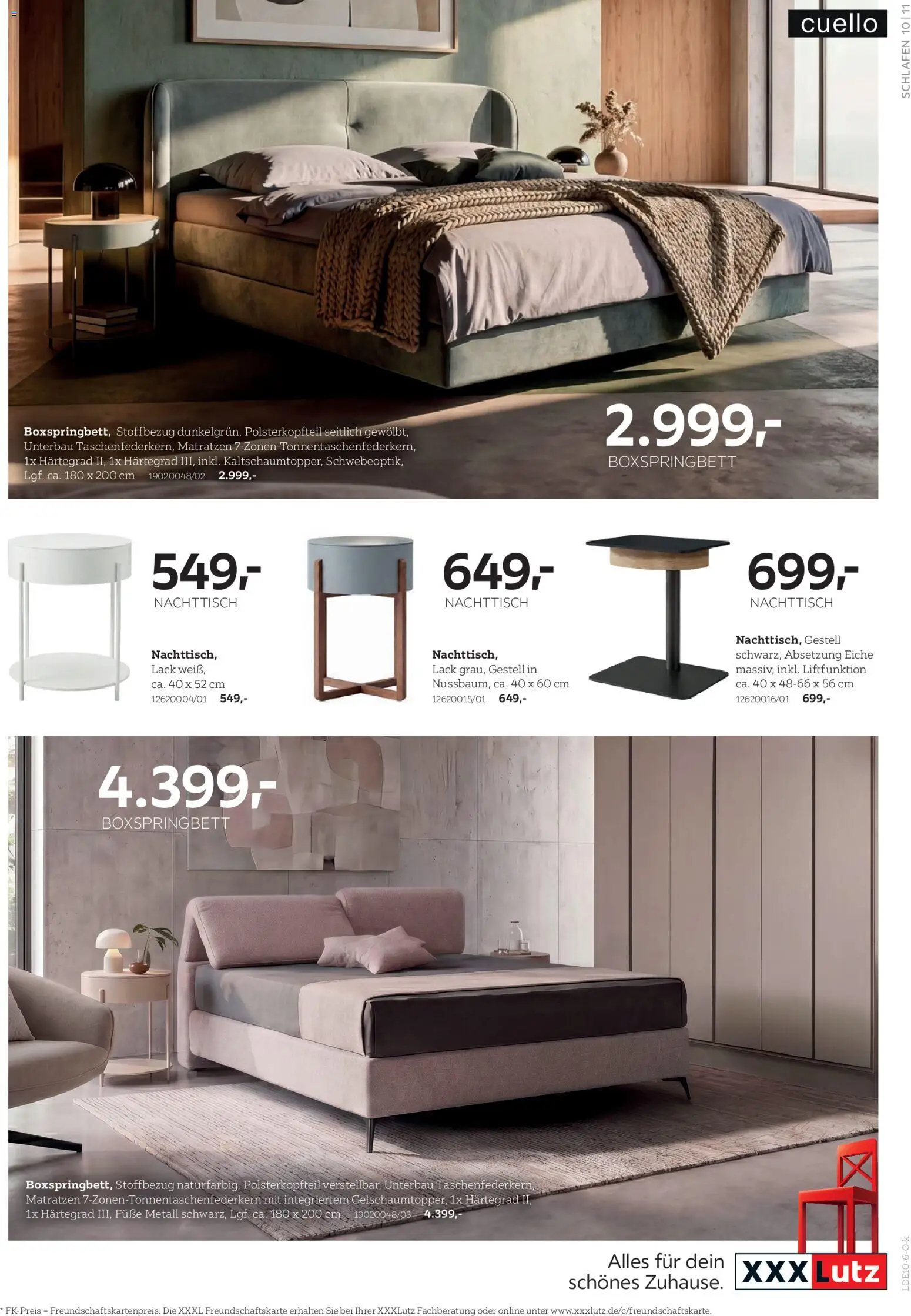 XXXLutz Hülsta Spezial – gültig ab 17.10.2026 | Seite: 11 | Produkte: Bett, Drehtürenschrank, Schrank