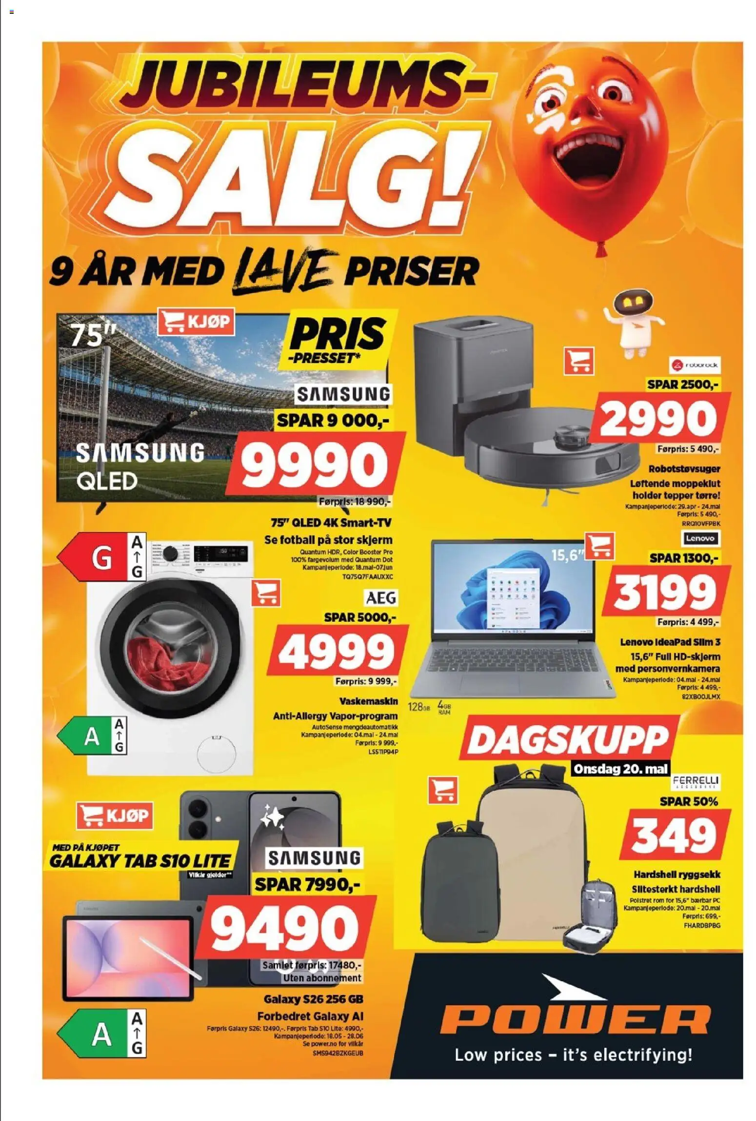 {H1} | Side: 1 | Produkter: Robotstøvsuger, Skjerm, Pc, Thon en boite