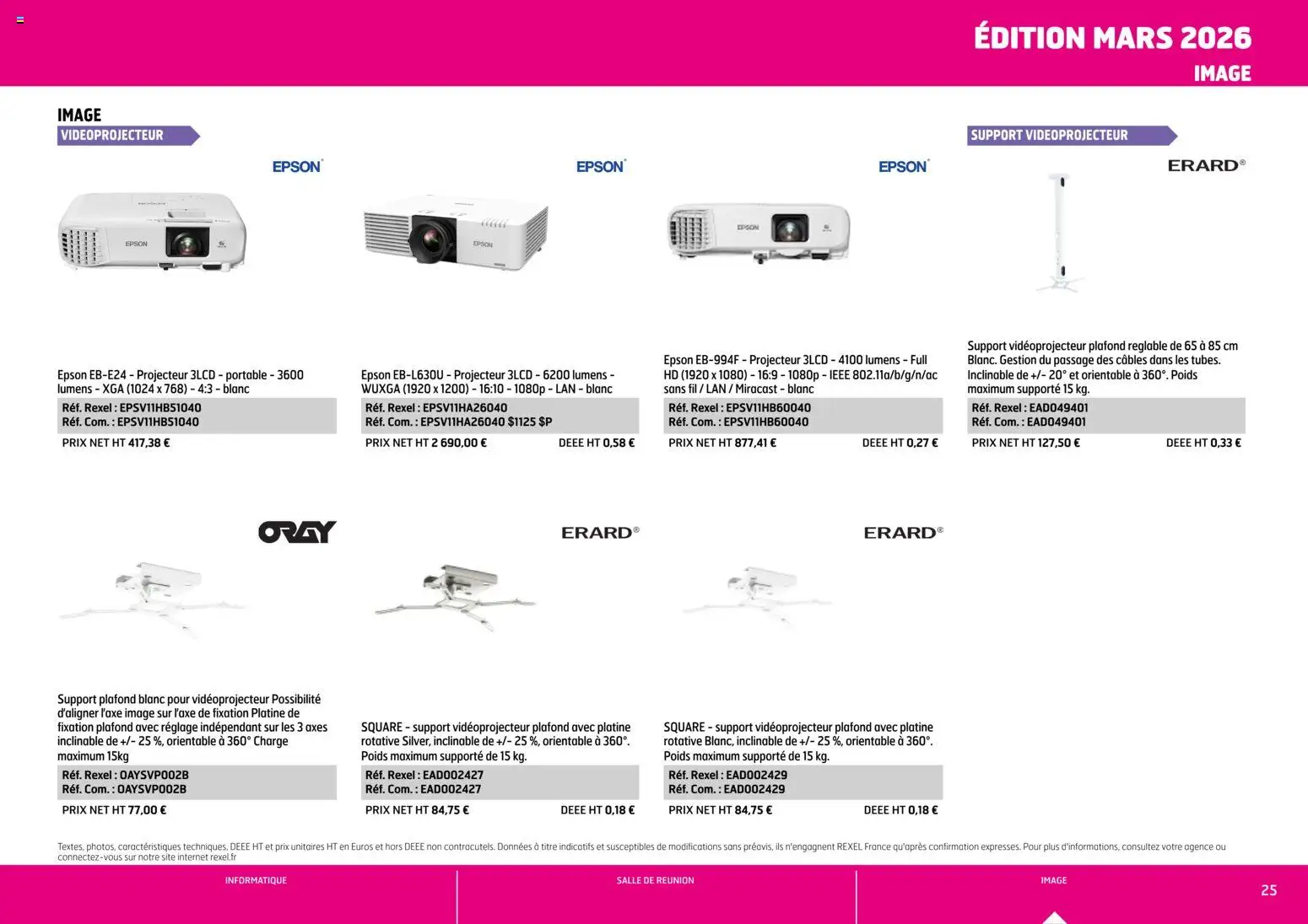{H1} | Page: 25 | Produits: Poids, Portable, Projecteur