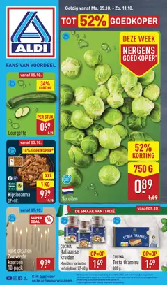 Aldi folder - Voorbeeld van een folder van Aldi, geldig van 05-10-2026