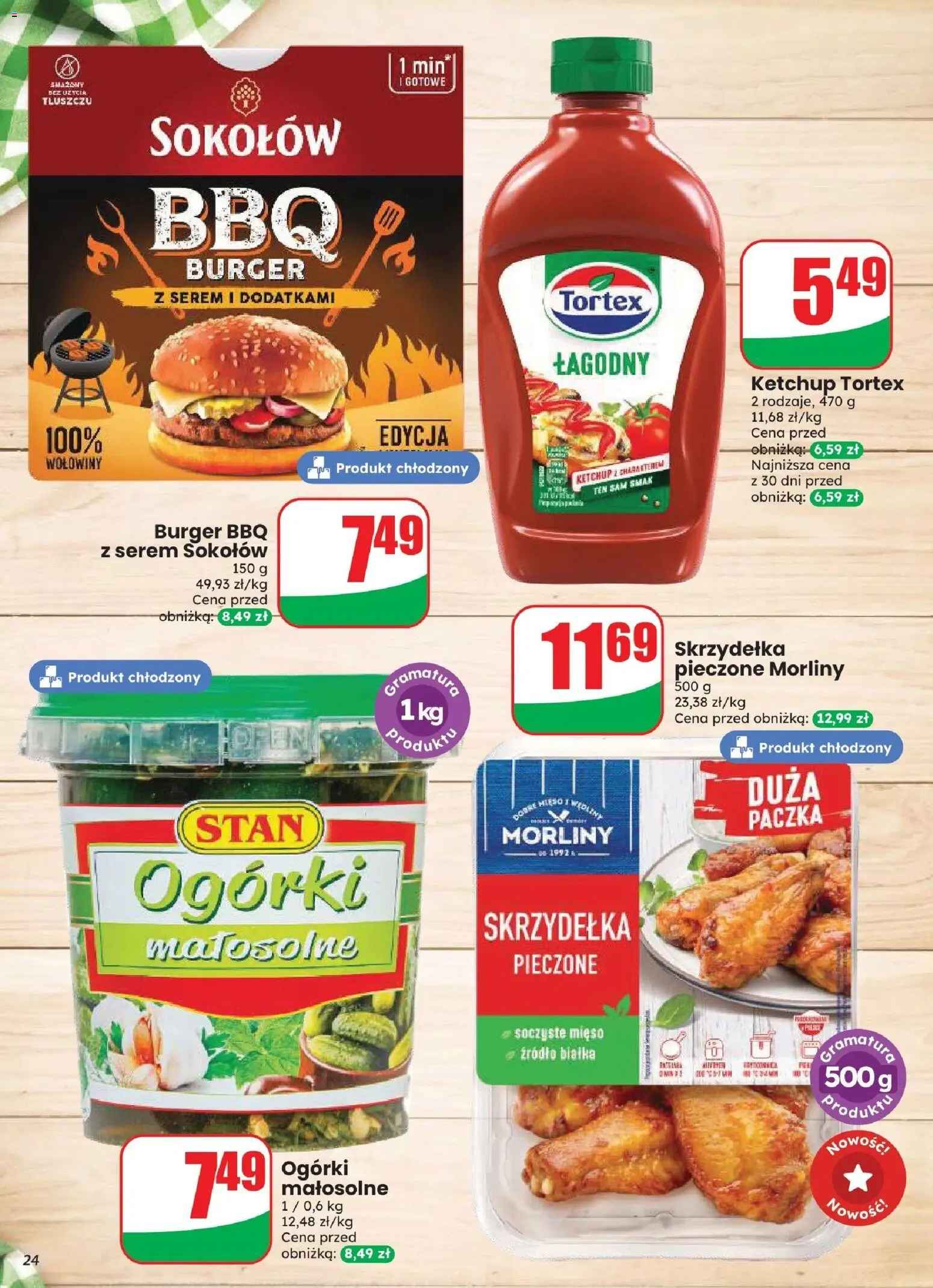 Dino gazetka od 12.08.2026 | Strona: 24 | Produkty: Serem, Mięso, Wędliny, Ogórki