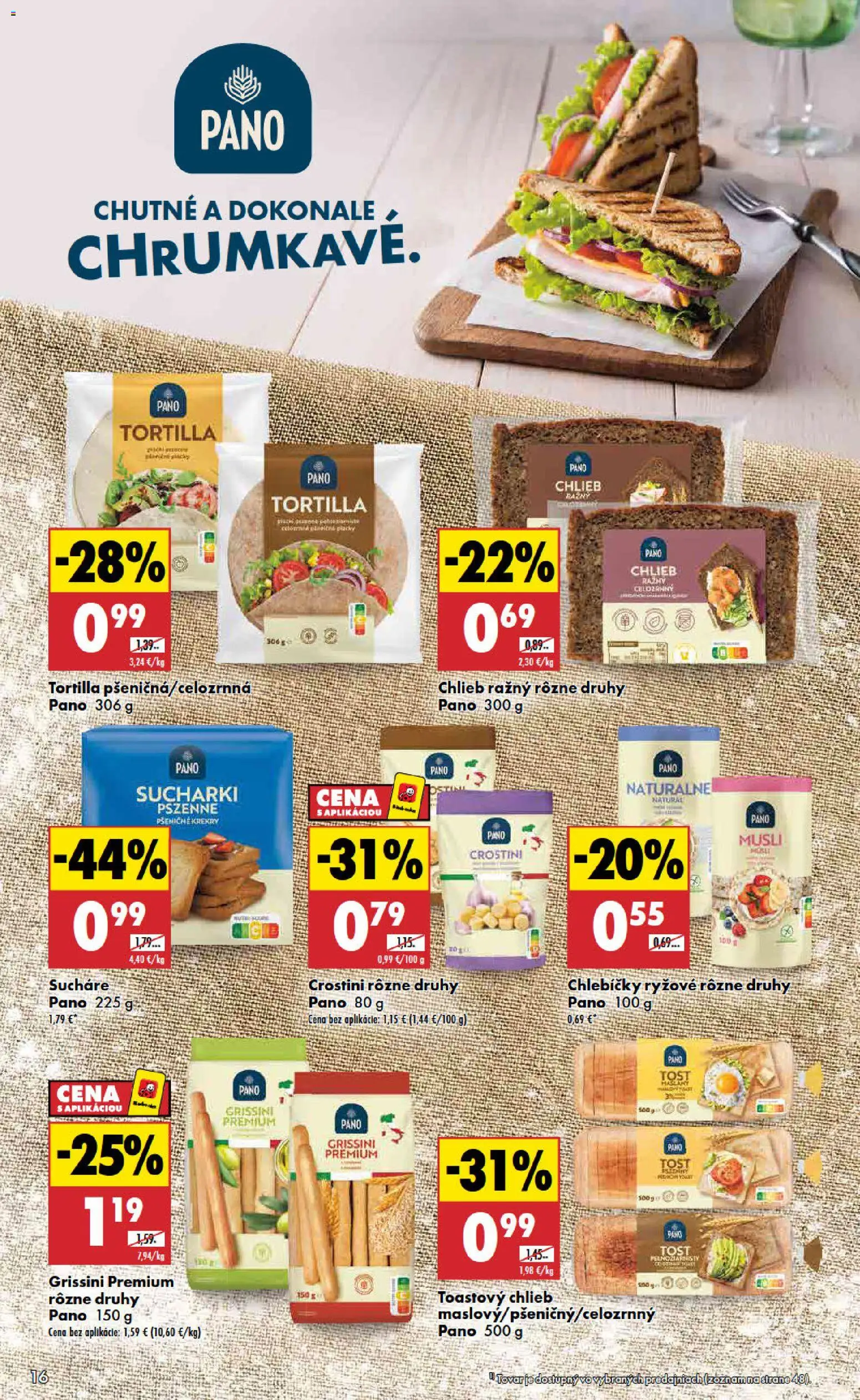 Nové Biedronka akcie – leták je platný od 21.05.2026 | Strana: 16 | Produkty: Chlieb, Tortilla