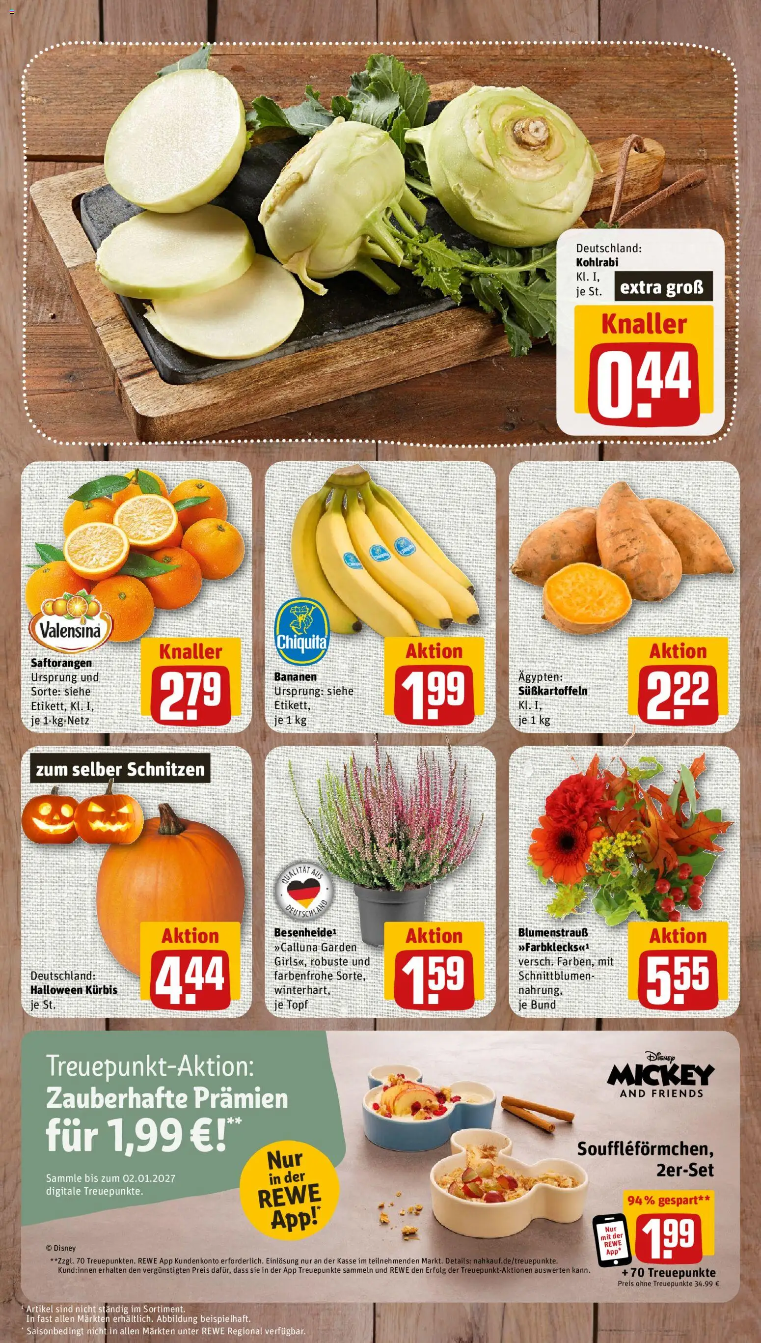 Nahkauf Prospekt – gültig ab 12.10.2026 | Seite: 3 | Produkte: Kohlrabi, Bananen, Valensina, Kürbis