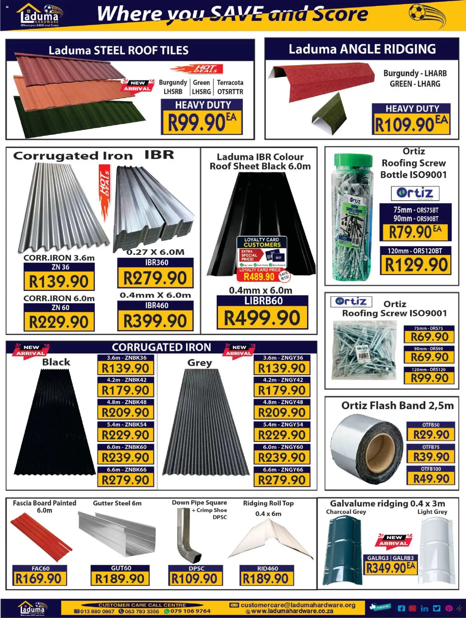New Laduma Hardware catalogue – valid from 01.06.2026 | Page: 3 | Products: Iron, Light, Pipe