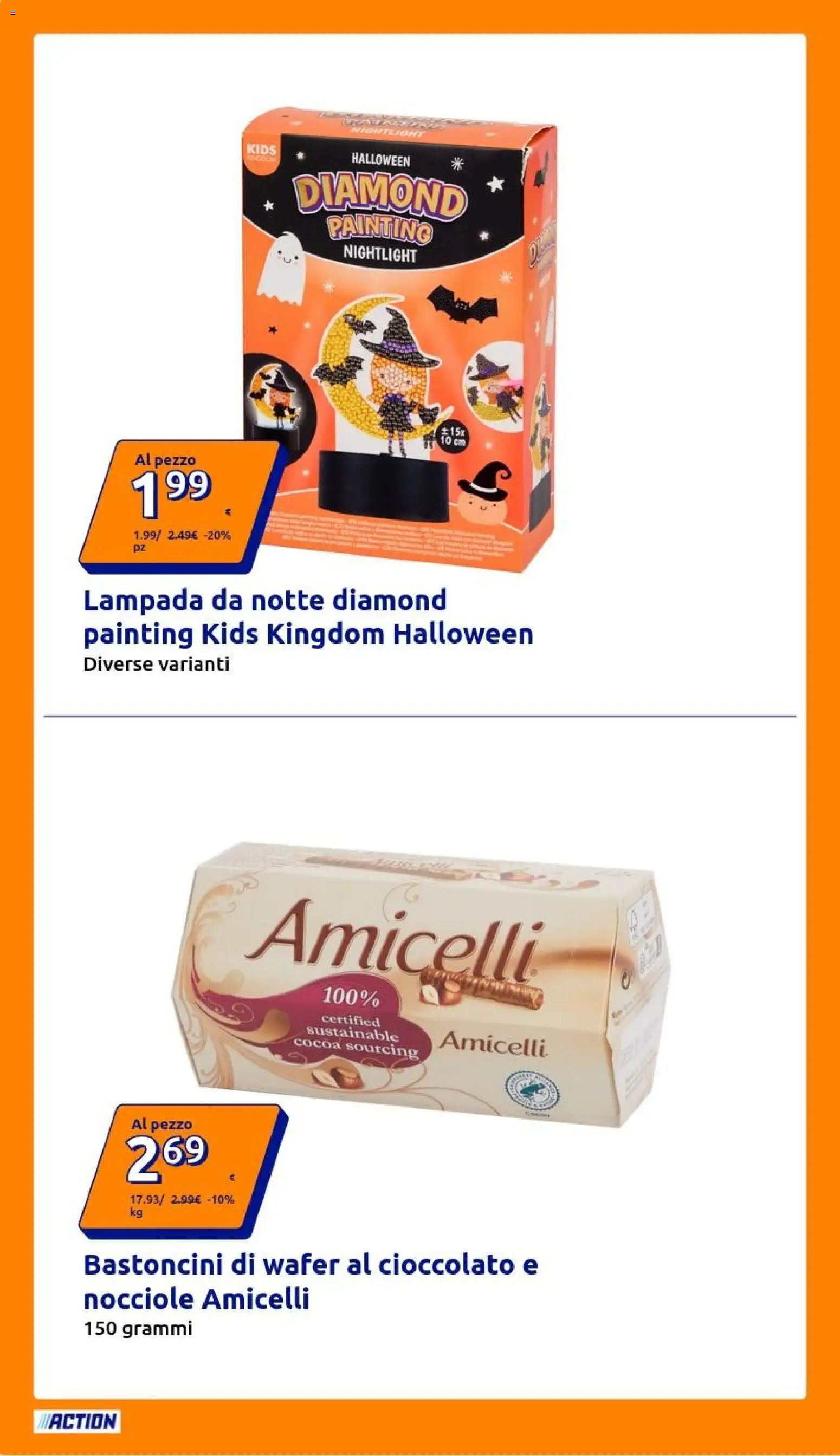 Volantino Action del 28/10/2026 | Pagina: 32 | Prodotti: Cioccolato, Nocciole, Lampada