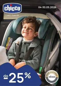 Aksa katalog Chicco mesec brenda  - pregled Aksa kataloga - važi od 04.05.2026