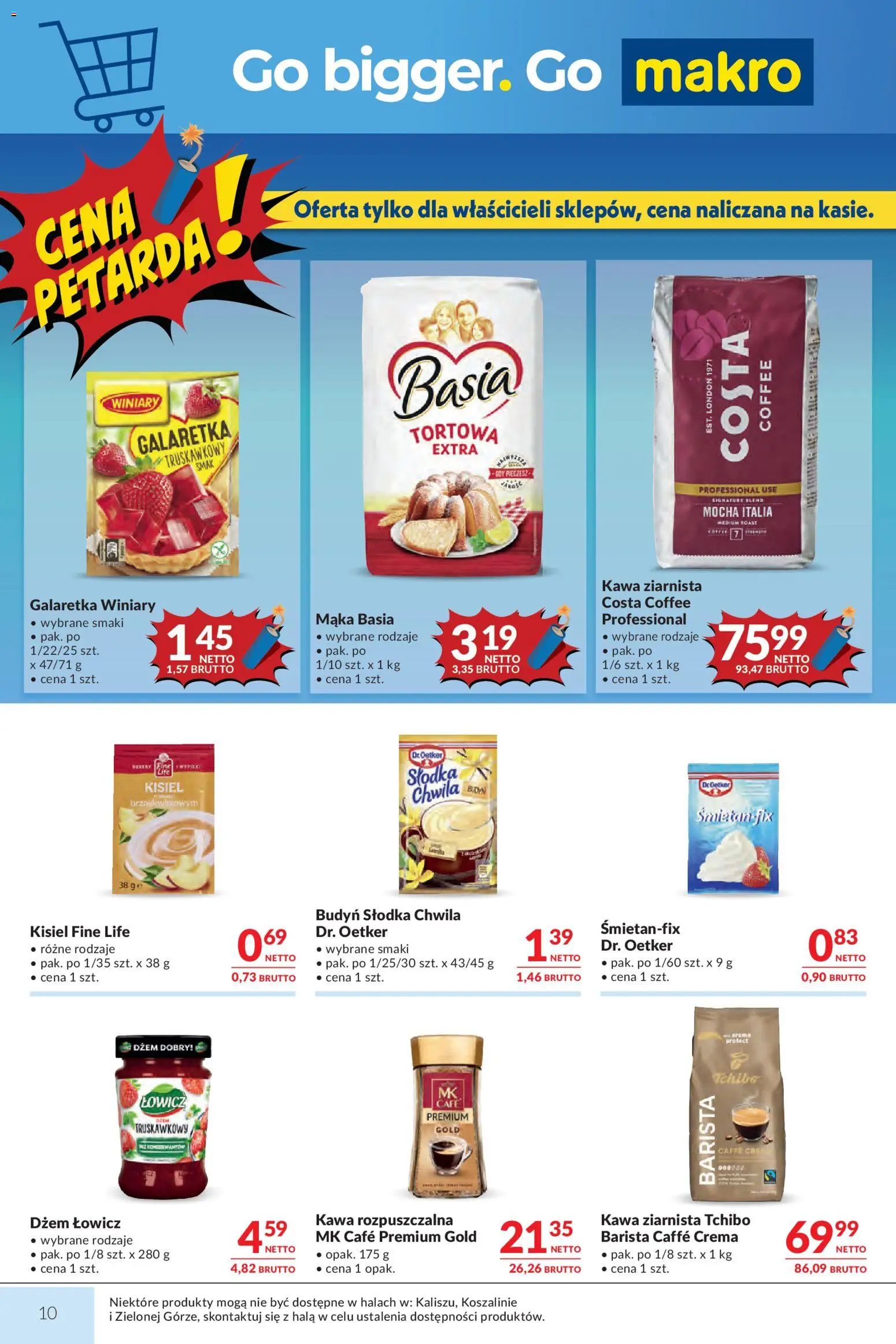 Makro gazetka od 12.05.2026 | Strona: 10 | Produkty: Galaretka, Mąka basia, Tchibo, Dżem