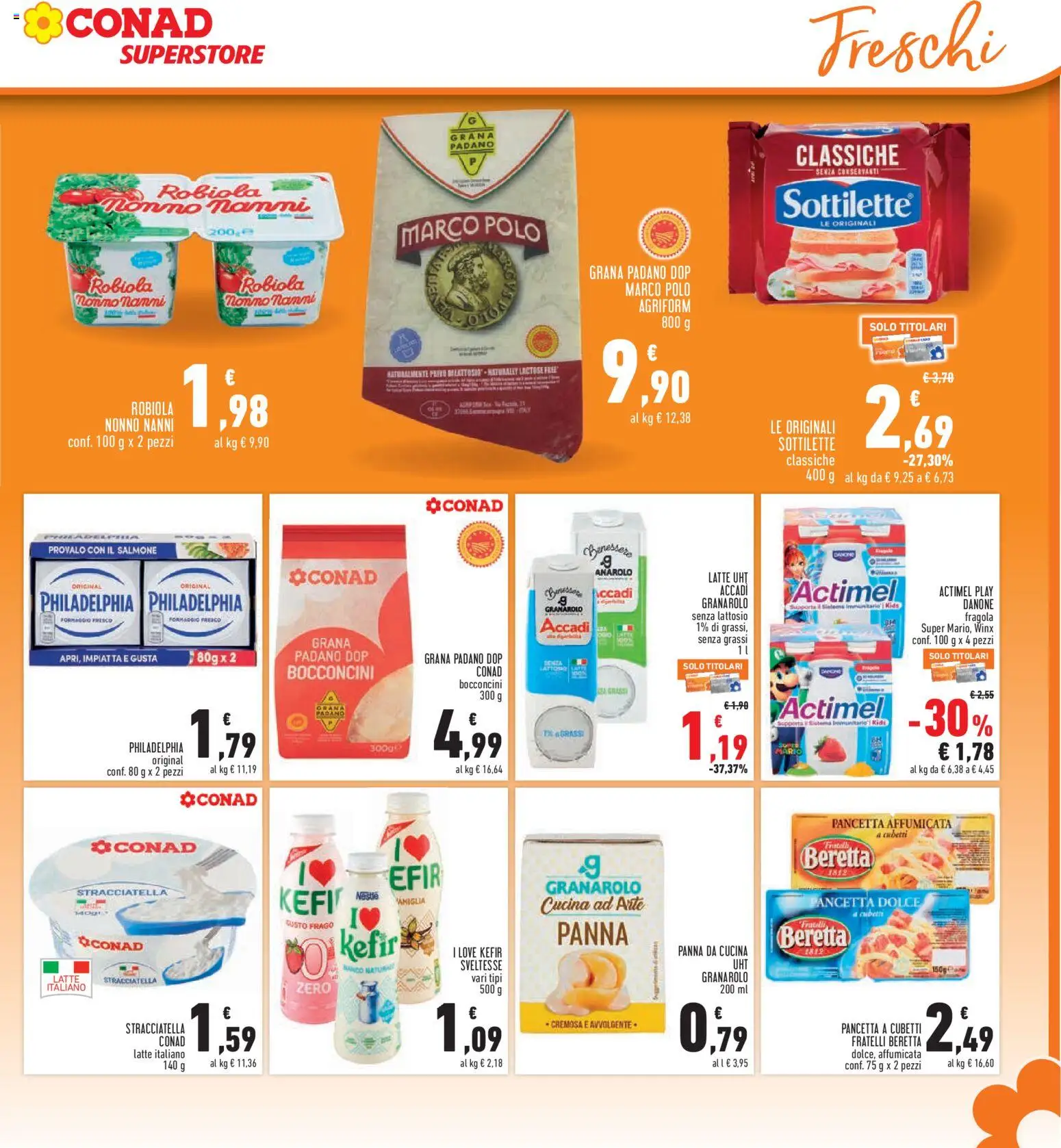 Volantino Conad del 21.05.2026 | Pagina: 13 | Prodotti: Salmone, Panna, Polo, Grana Padano