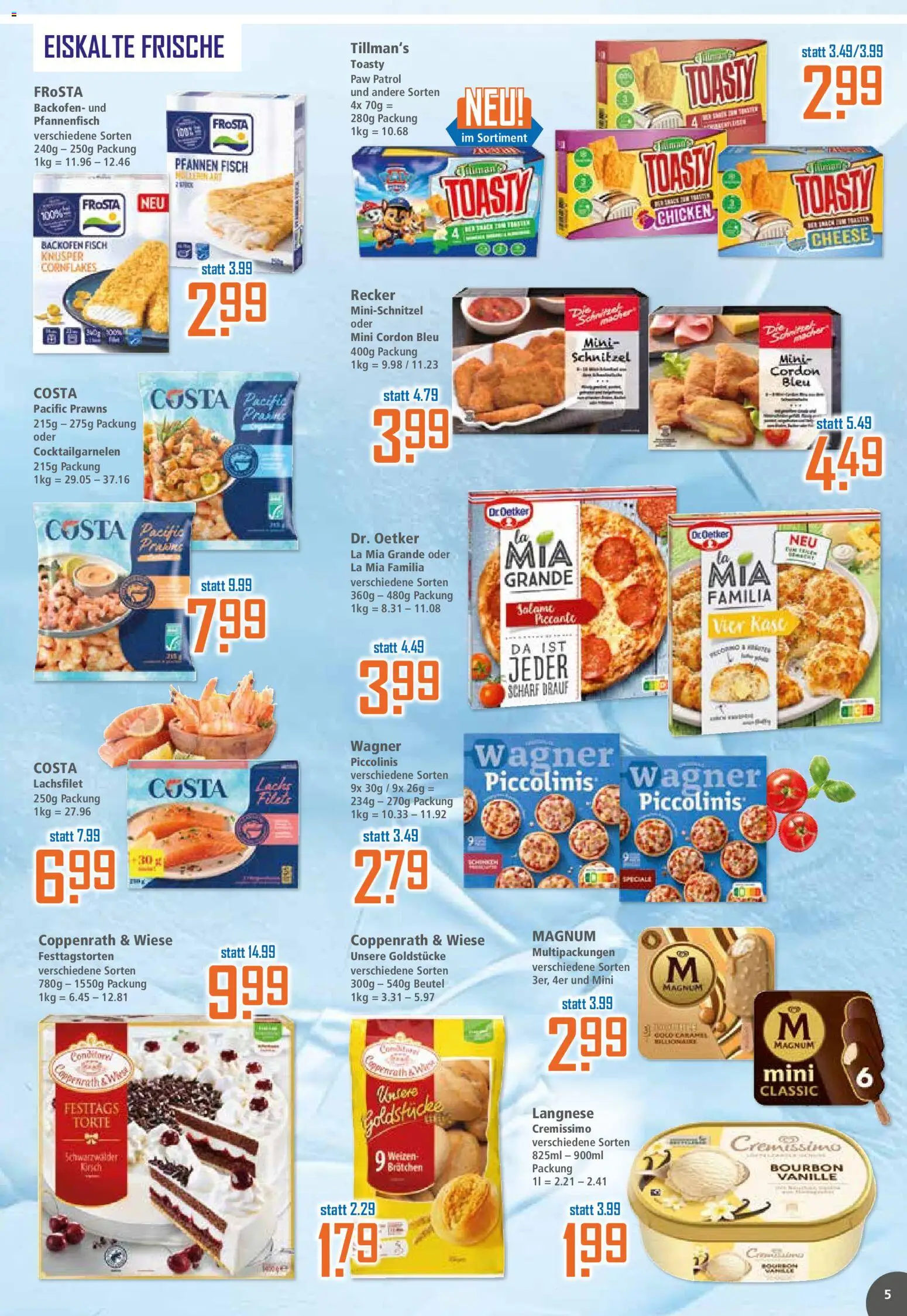 Klaas & Kock Prospekt 	 – gültig ab 04.05.2026 | Seite: 5 | Produkte: Langnese cremissimo, Cremissimo, Toast, Schnitzel