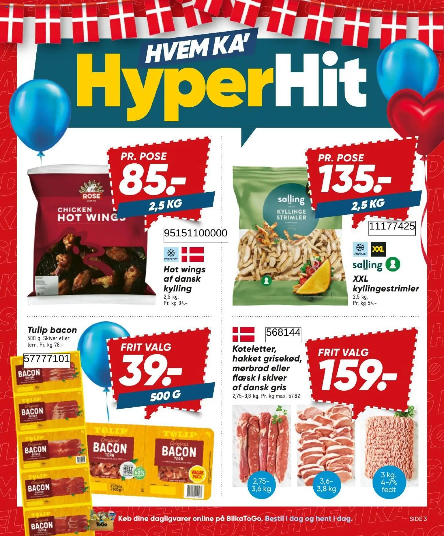 Bilka tilbudsavis – gyldig fra 07/08/2026 | Side: 3 | Produkter: Bacon